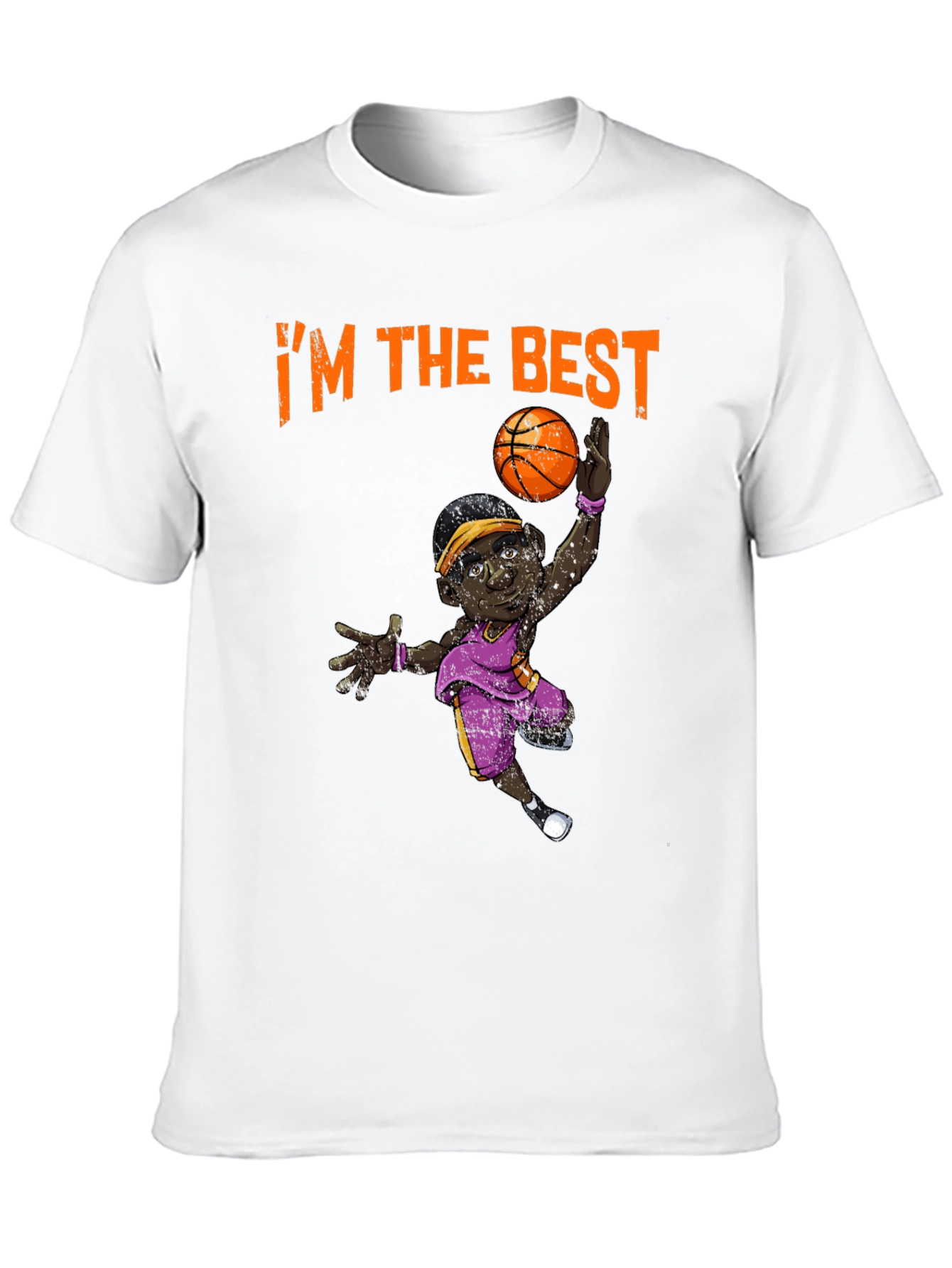 Black I'm The Best Basketball T-Shirt view 10