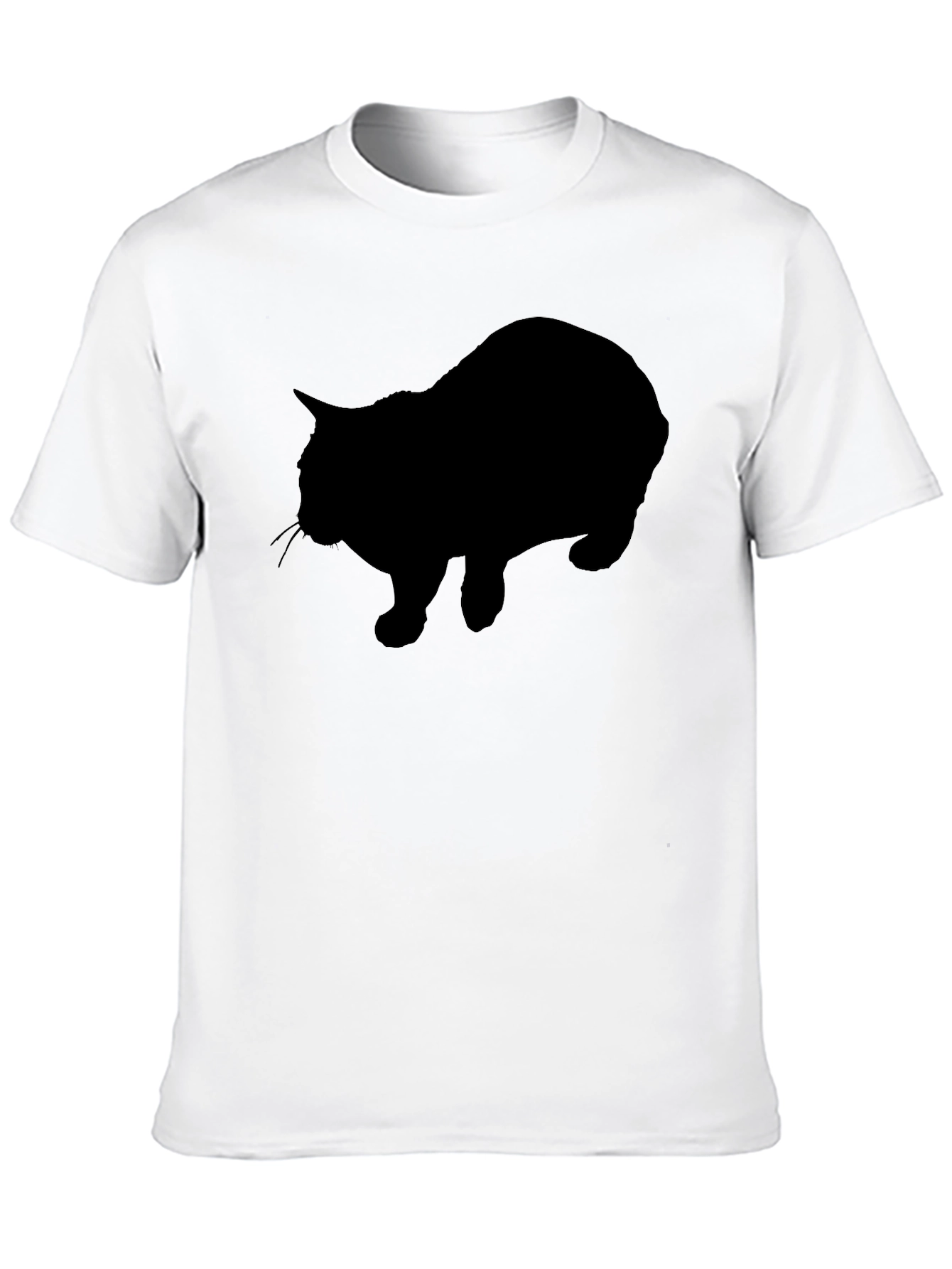 Black Black Cat Silhouette Graphic T-Shirt view 10