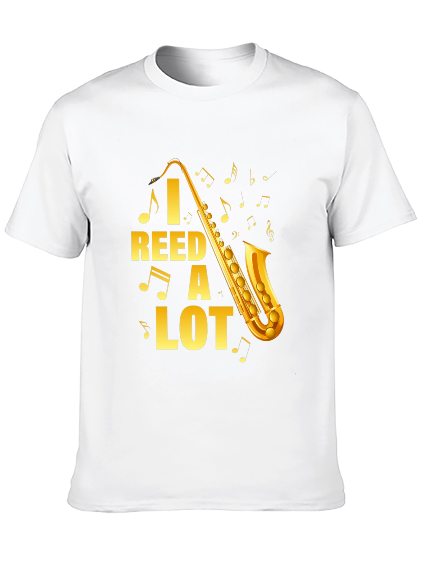 Black I Reed A Lot Saxophone Graphic T-Shirt view 10