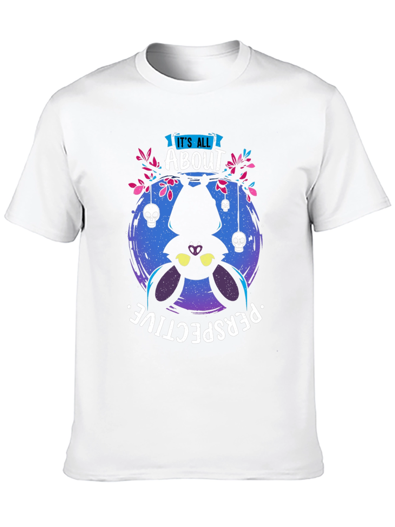 Black Upside Down Bat T-Shirt view 10