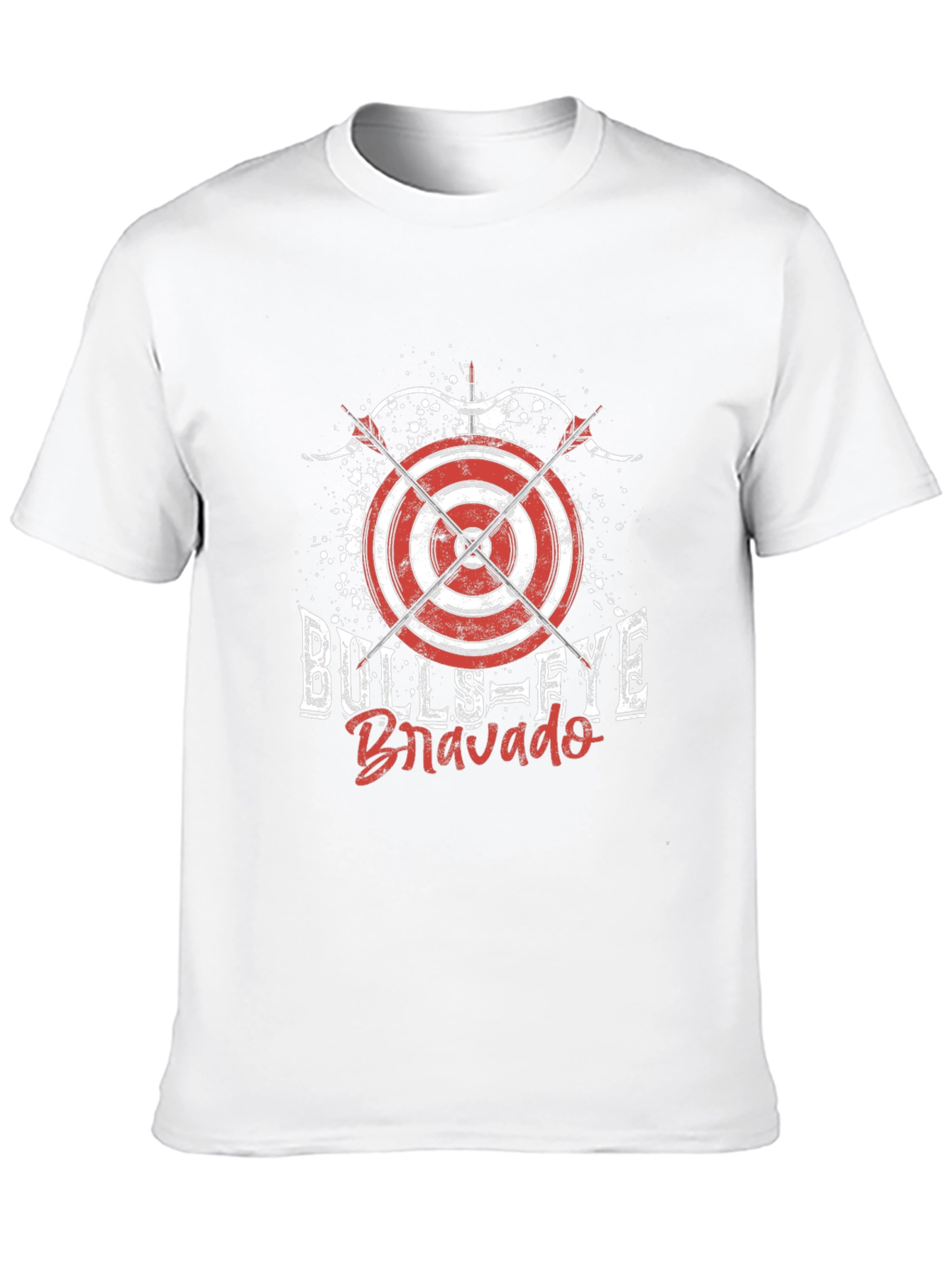Black Bullseye Bravado Graphic Tee - Black Cotton T-Shirt view 10