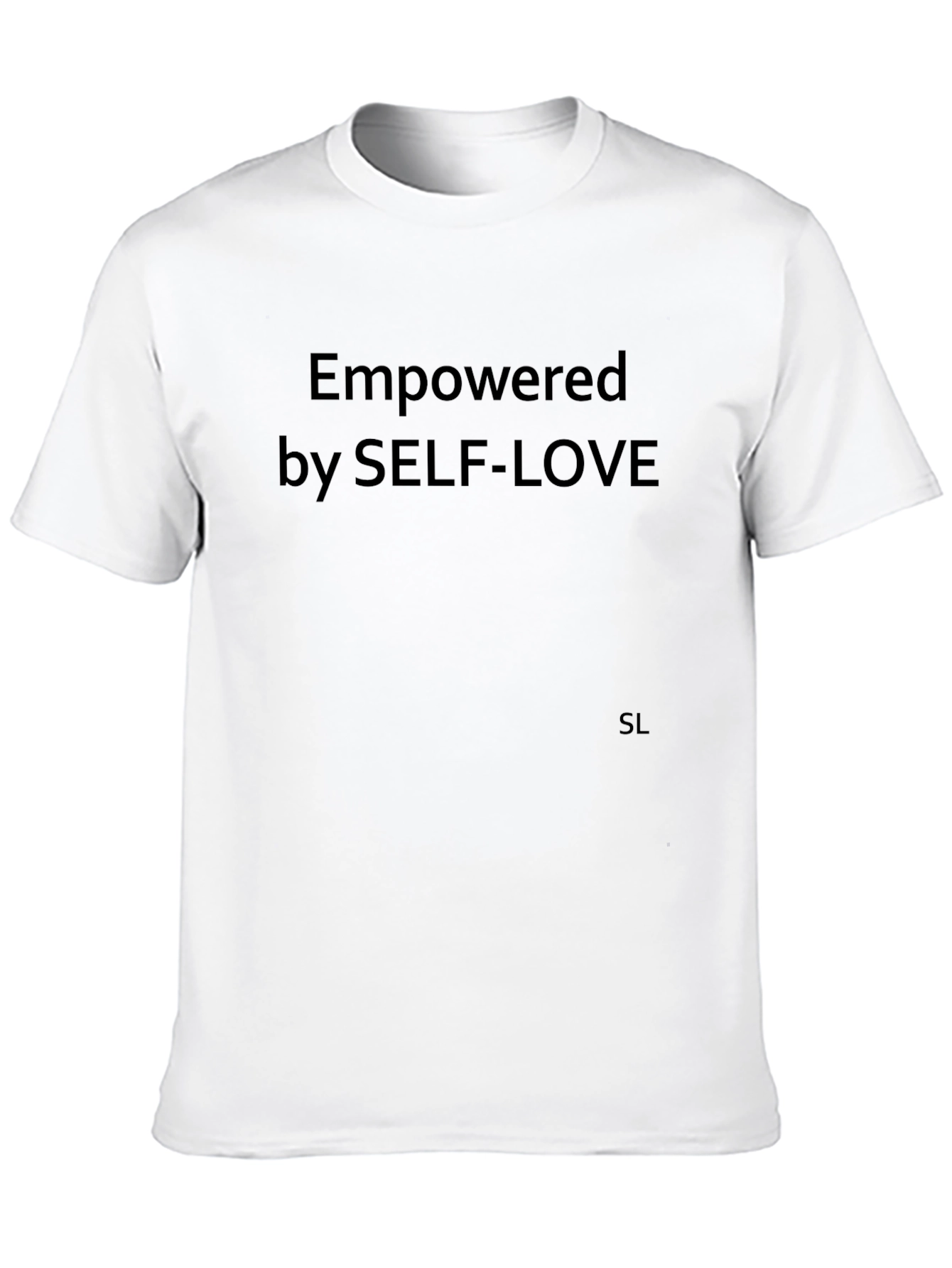 Black Empowered by Self-Love Black T-Shirt view 10