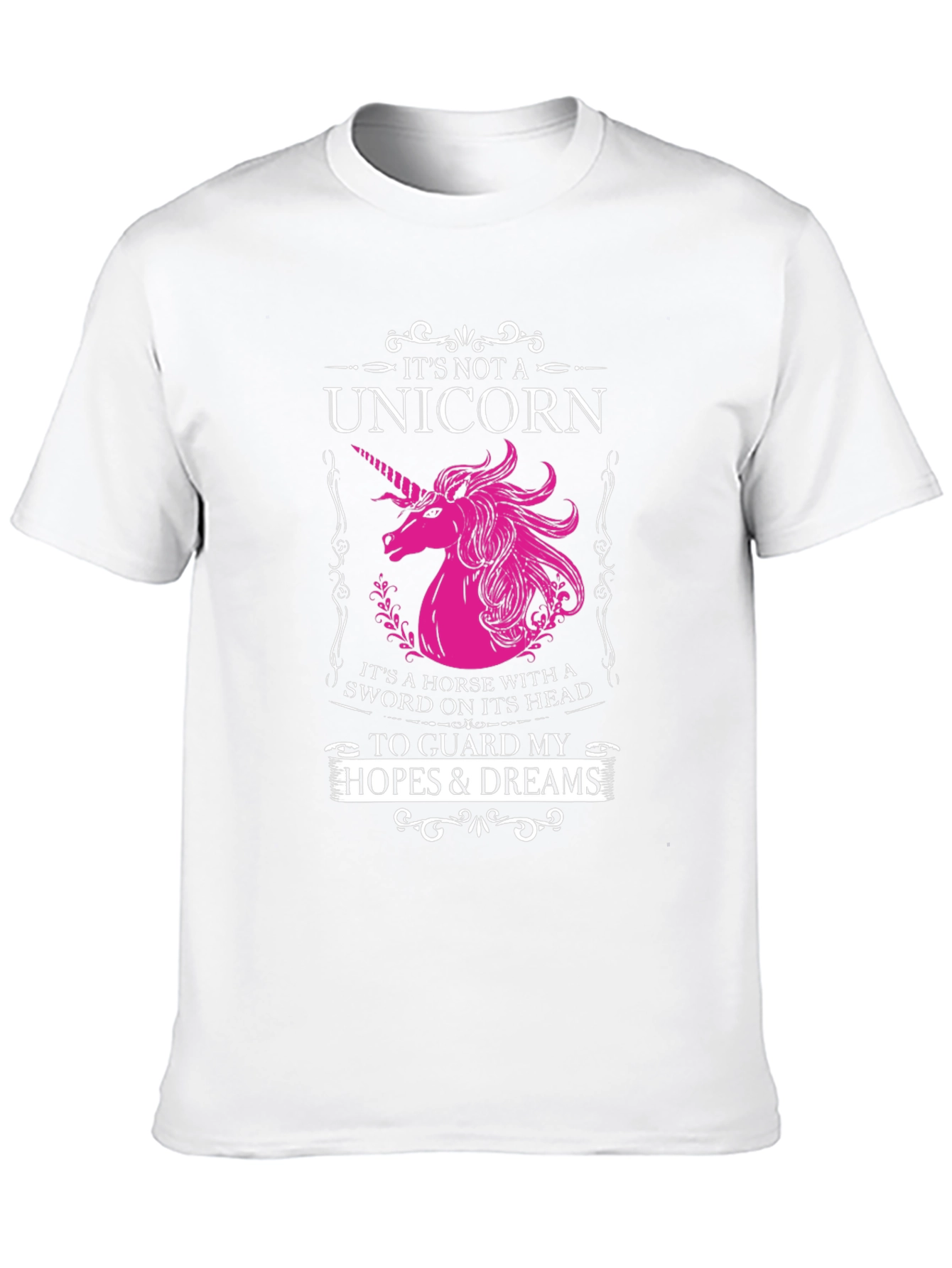 Black Unicorn Sword Guard T-Shirt - Hopes & Dreams view 10