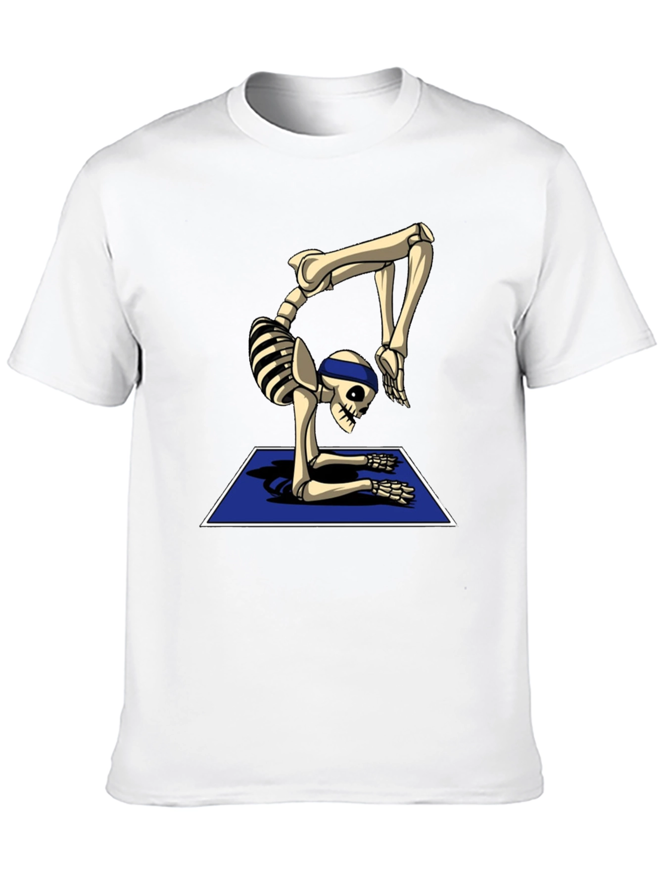 Black Yoga Skeleton T-Shirt - Flexible Bones! view 10