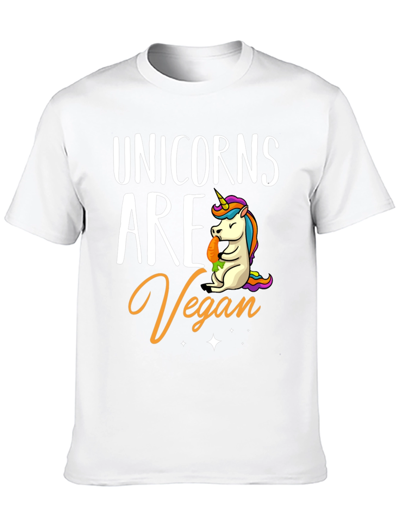 Black Unicorn Vegan T-Shirt - Black Graphic Tee view 10