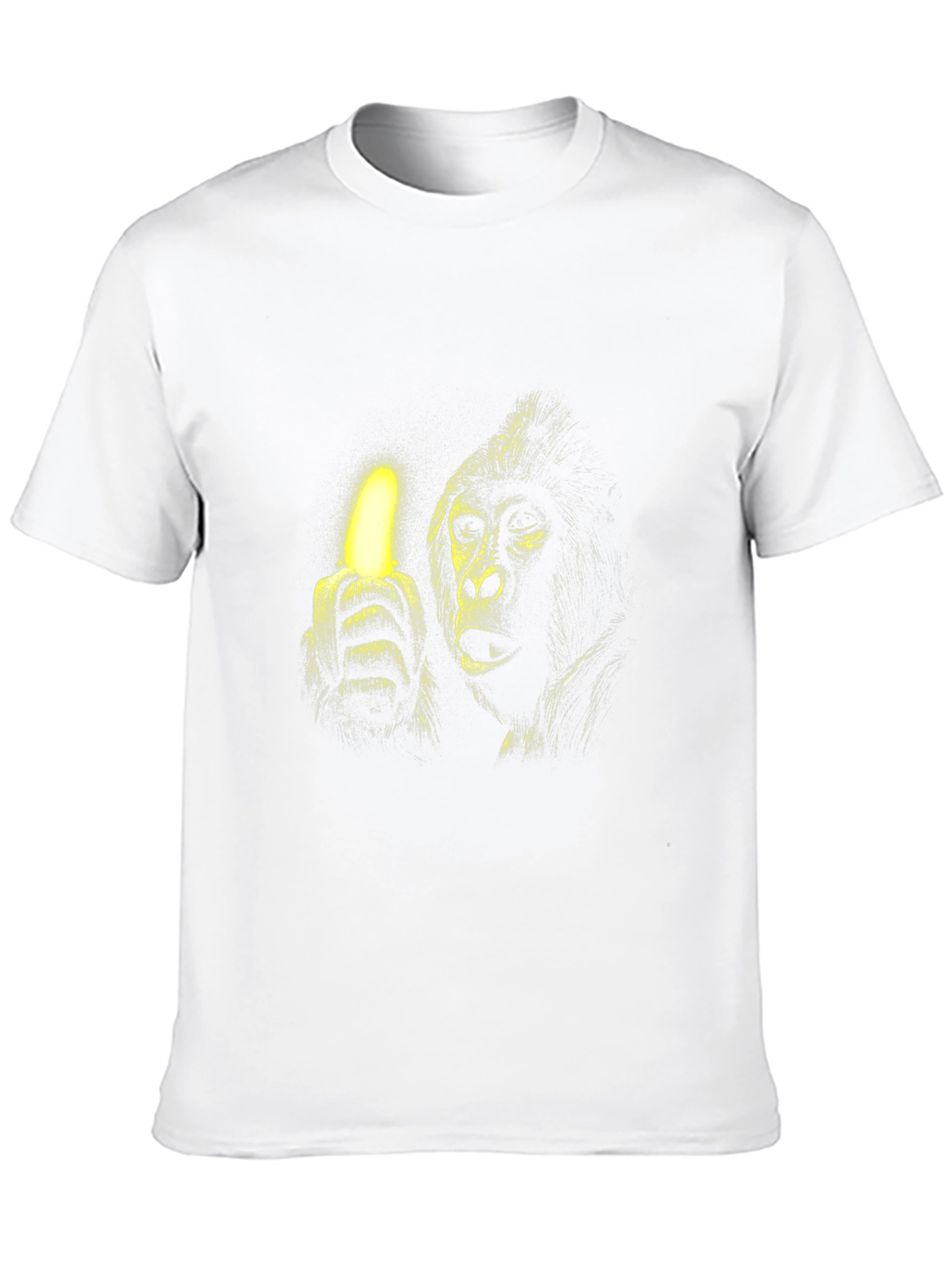 Black Gorilla Banana Glow Black T-Shirt view 10
