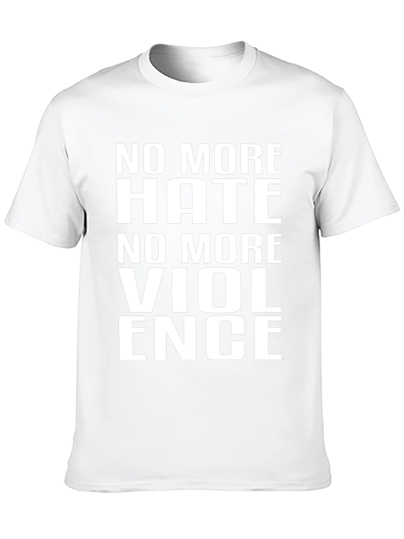 Black No More Hate No More Violence T-Shirt view 10