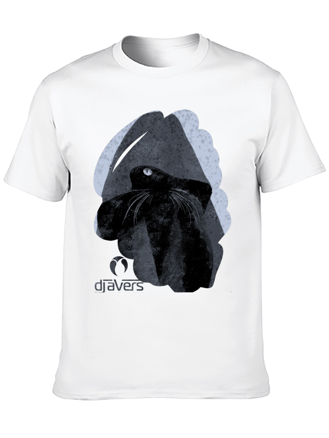 Black Black Cat Graphic Tee - Cool Artistic Design view 10