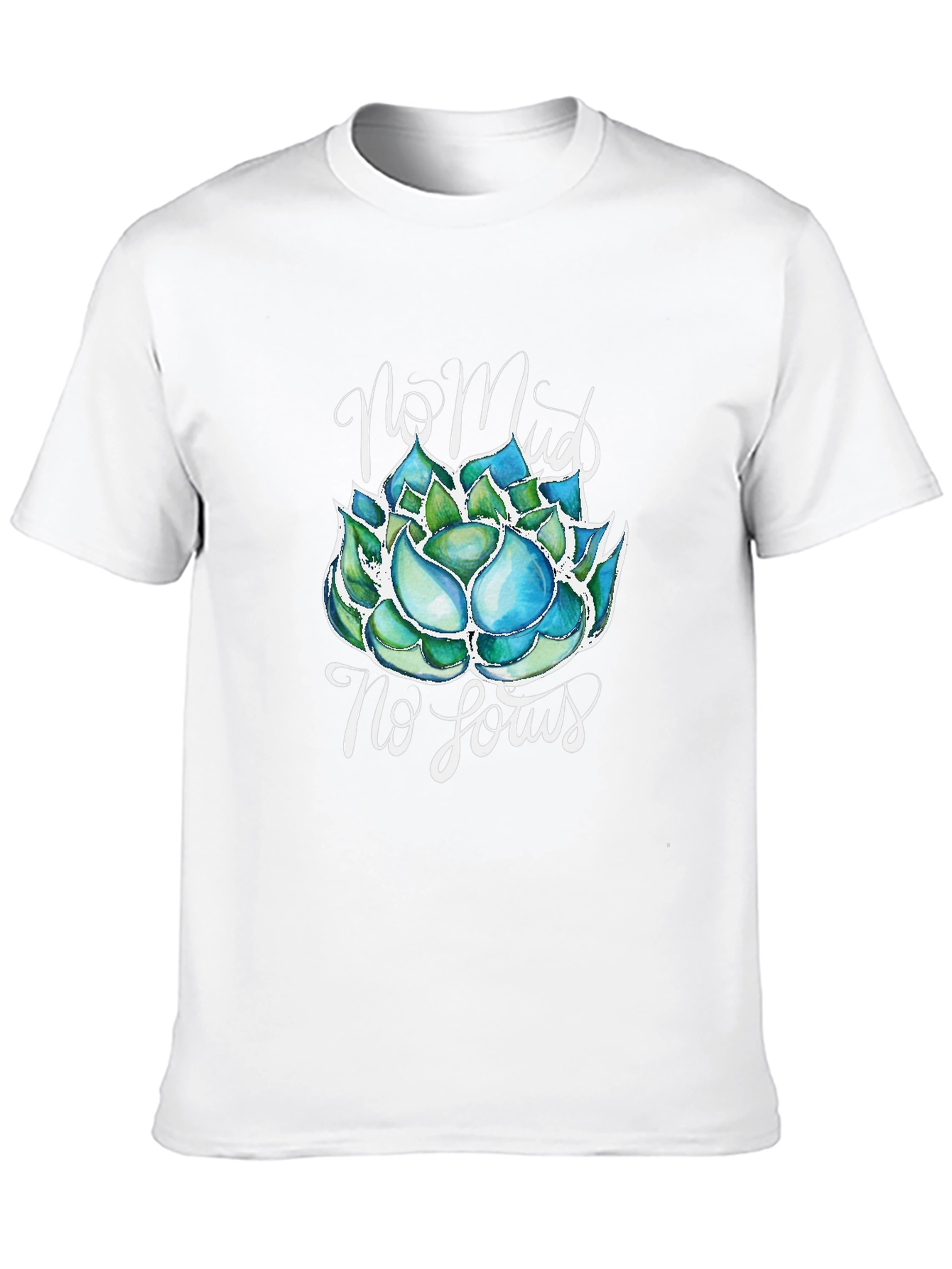 No Mud, No Lotus T-Shirt - Zen Garden Tee - 10
