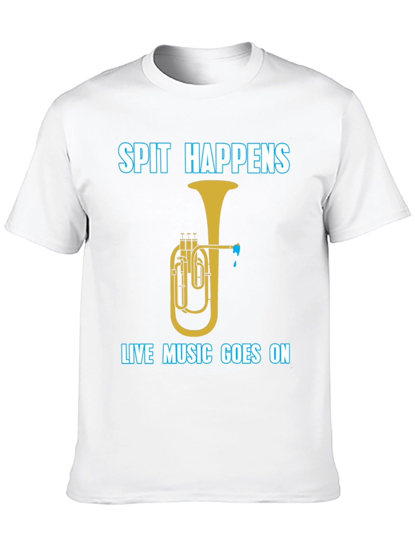 Spit Happens Music T-Shirt - Live Music Goes On! - 10