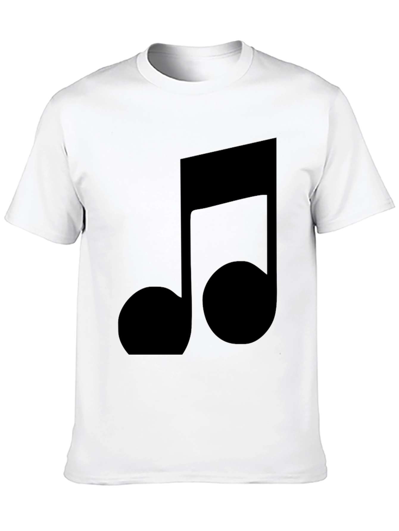 Black Musical Note Graphic Black T-Shirt view 10