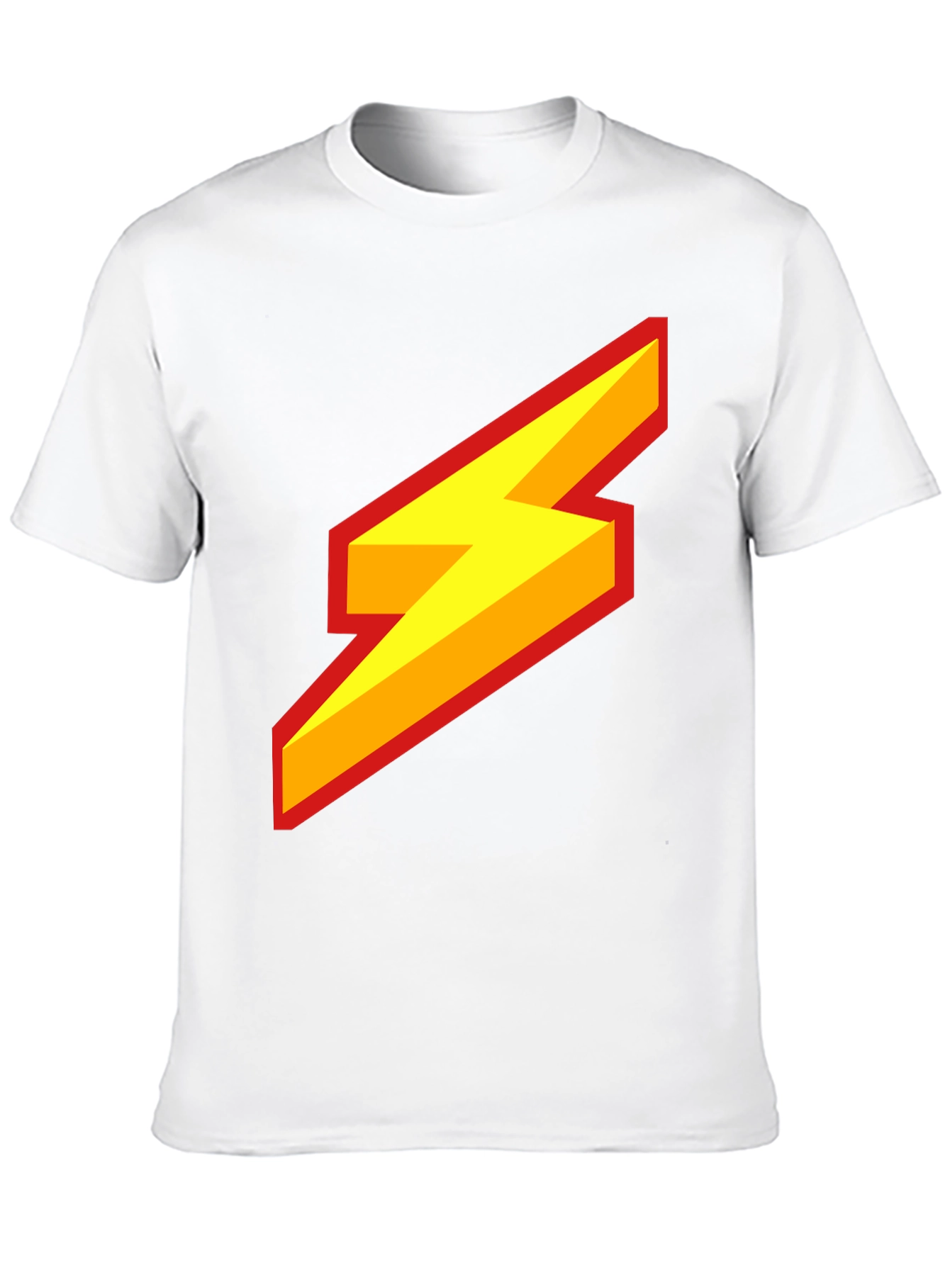 Black Lightning Bolt Graphic Tee - Bold Style view 10