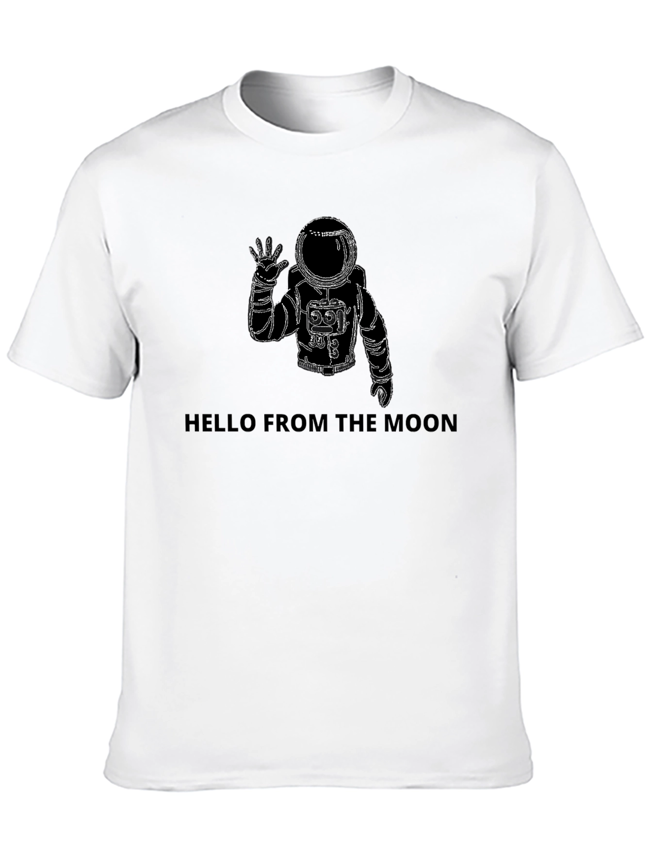 Black Hello From The Moon Graphic Tee view 10