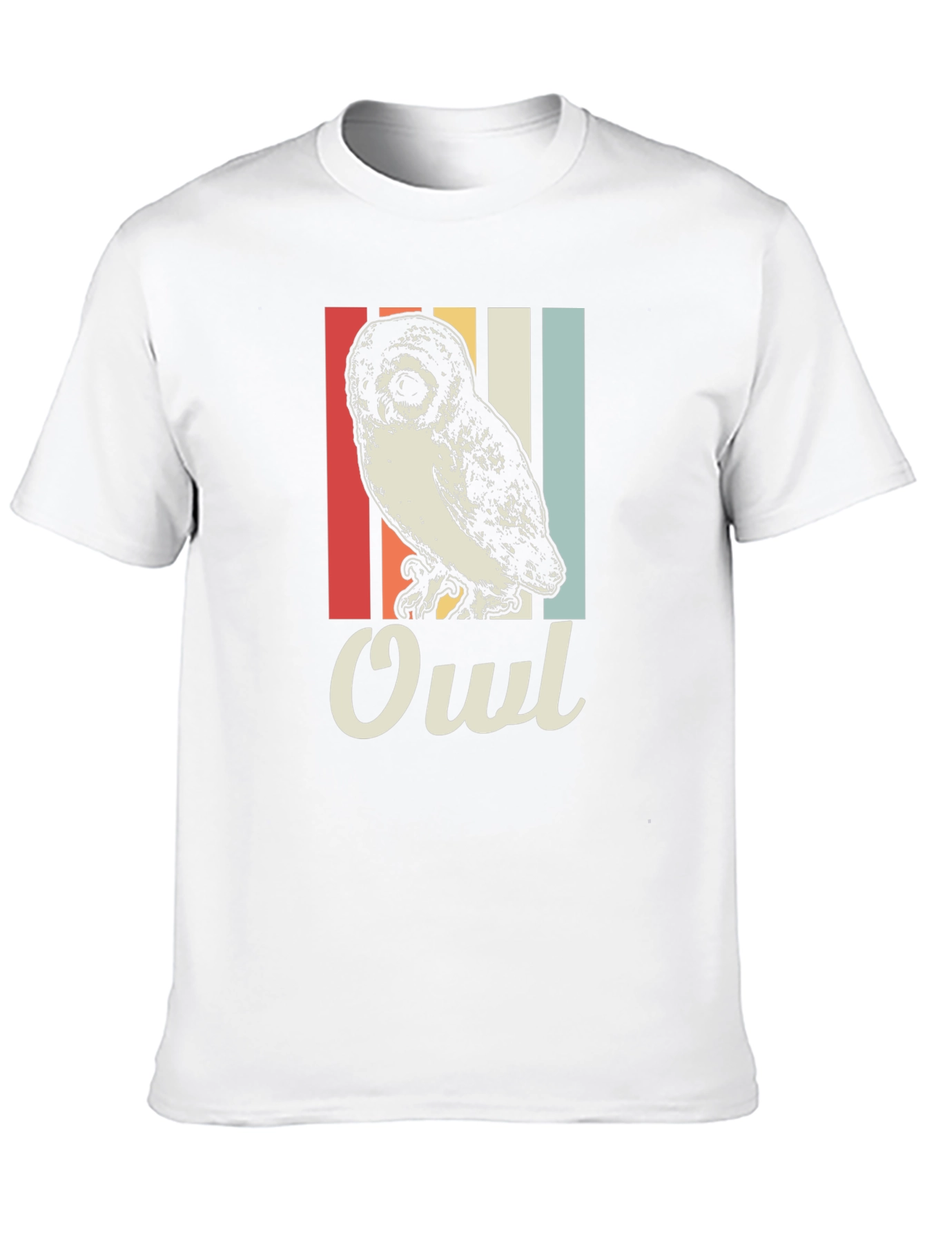 Black Retro Owl T-Shirt - Bird Lover Tee view 10