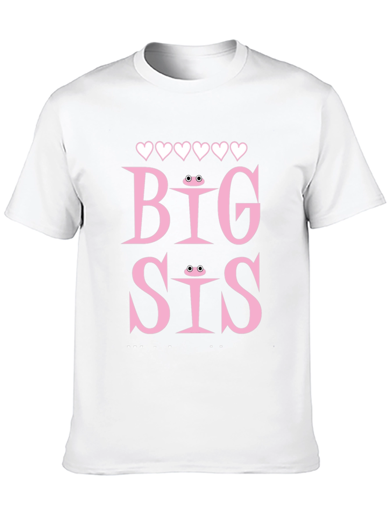 Black Big Sis T-Shirt, Frog Eye Detail view 10
