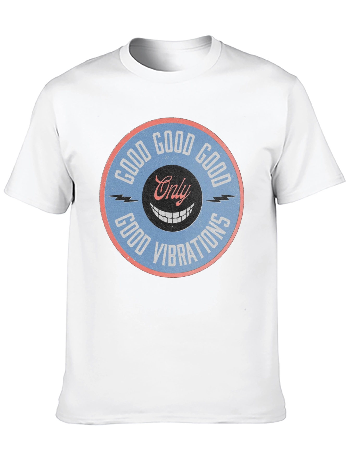 Black Good Vibrations Graphic Tee - Retro Style view 10