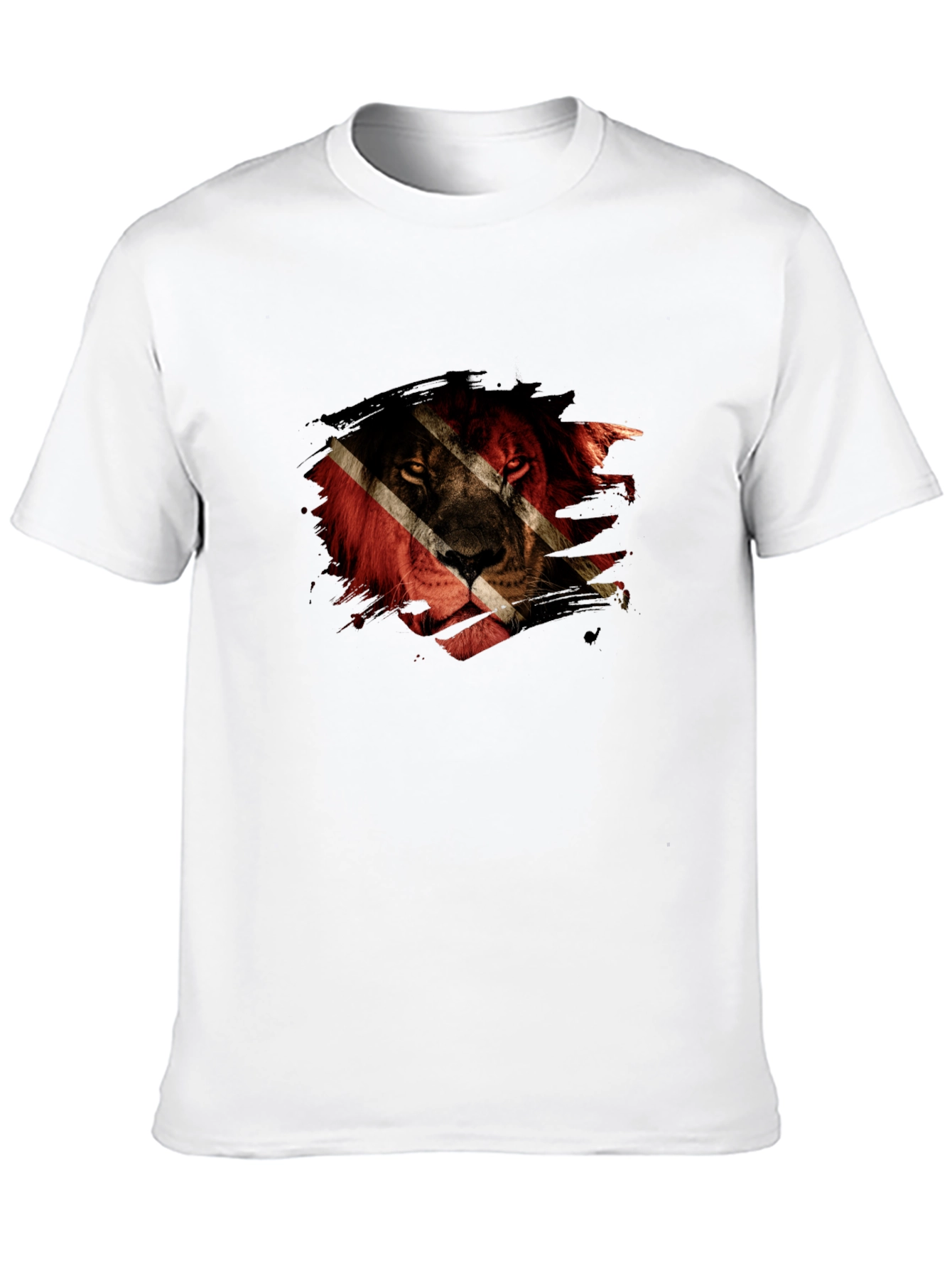 Trinidad Lion Black T-Shirt - Men's Graphic Tee - 10