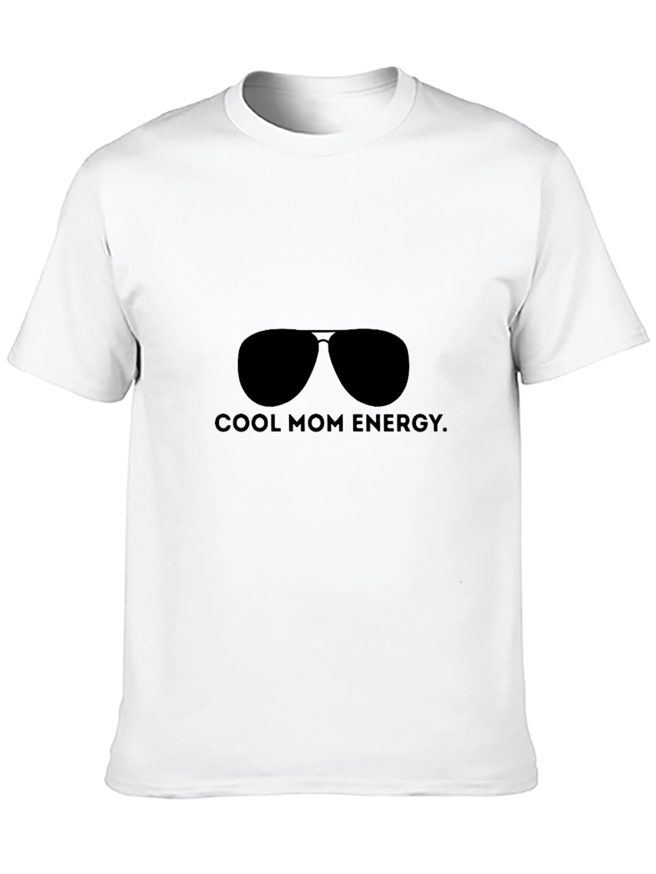 Black Cool Mom Energy Black T-Shirt view 10
