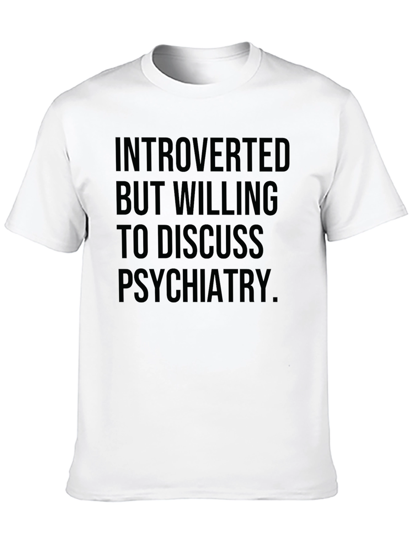 Black Introverted Psychiatry T-Shirt view 10