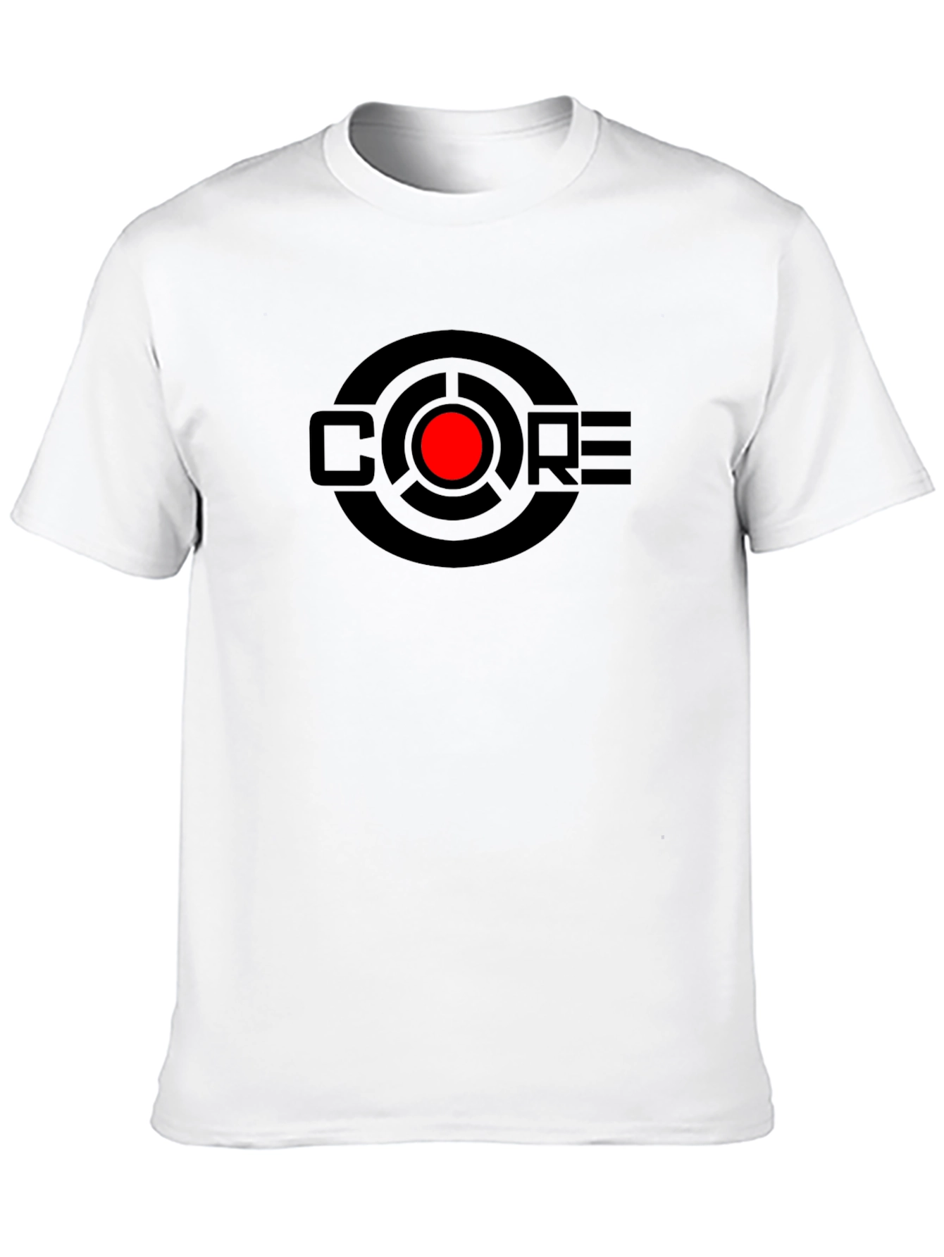 Black CORE Graphic Tee - Black Crew Neck T-Shirt view 10