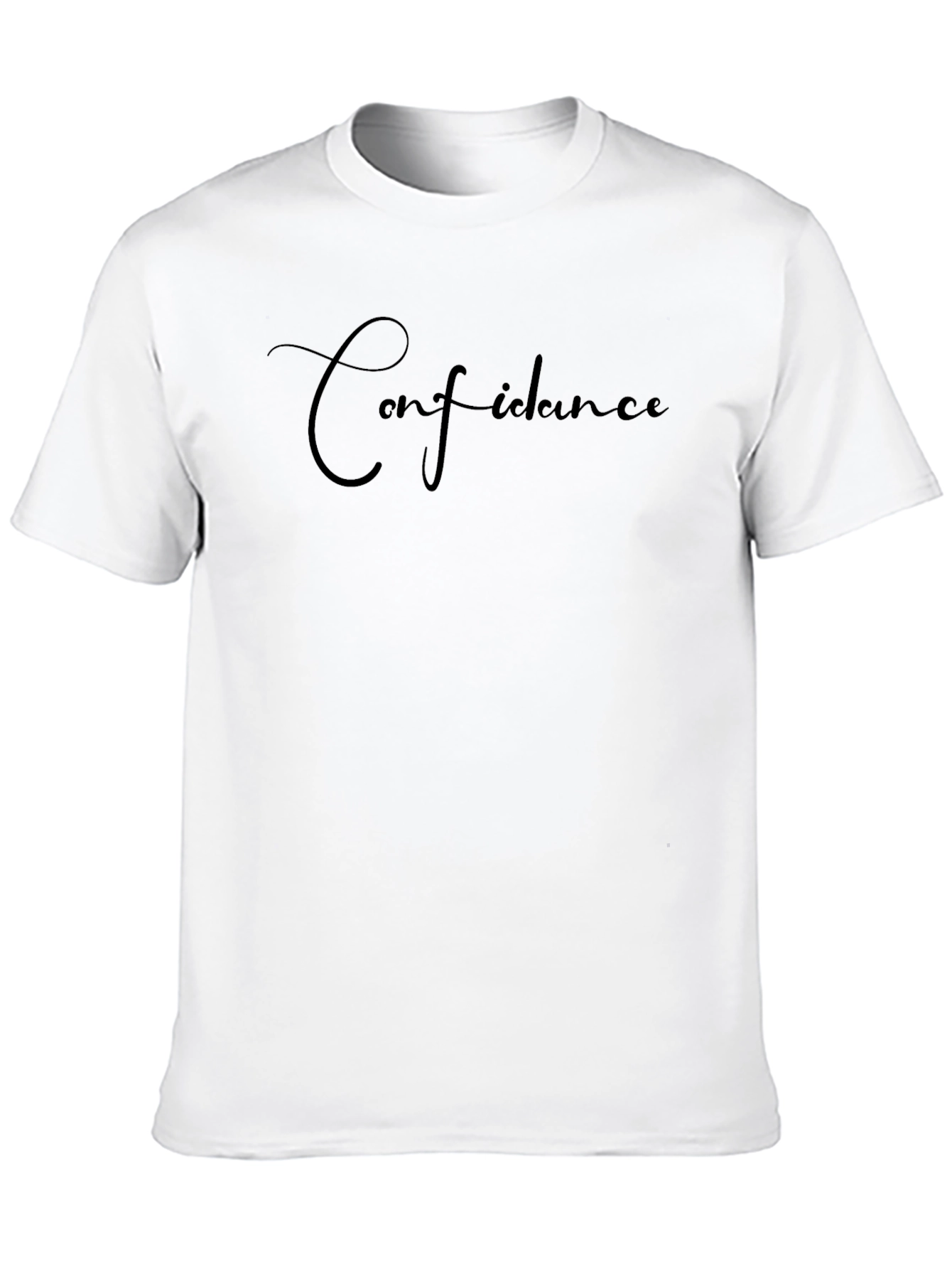 Black Confidence Black Graphic T-Shirt view 10