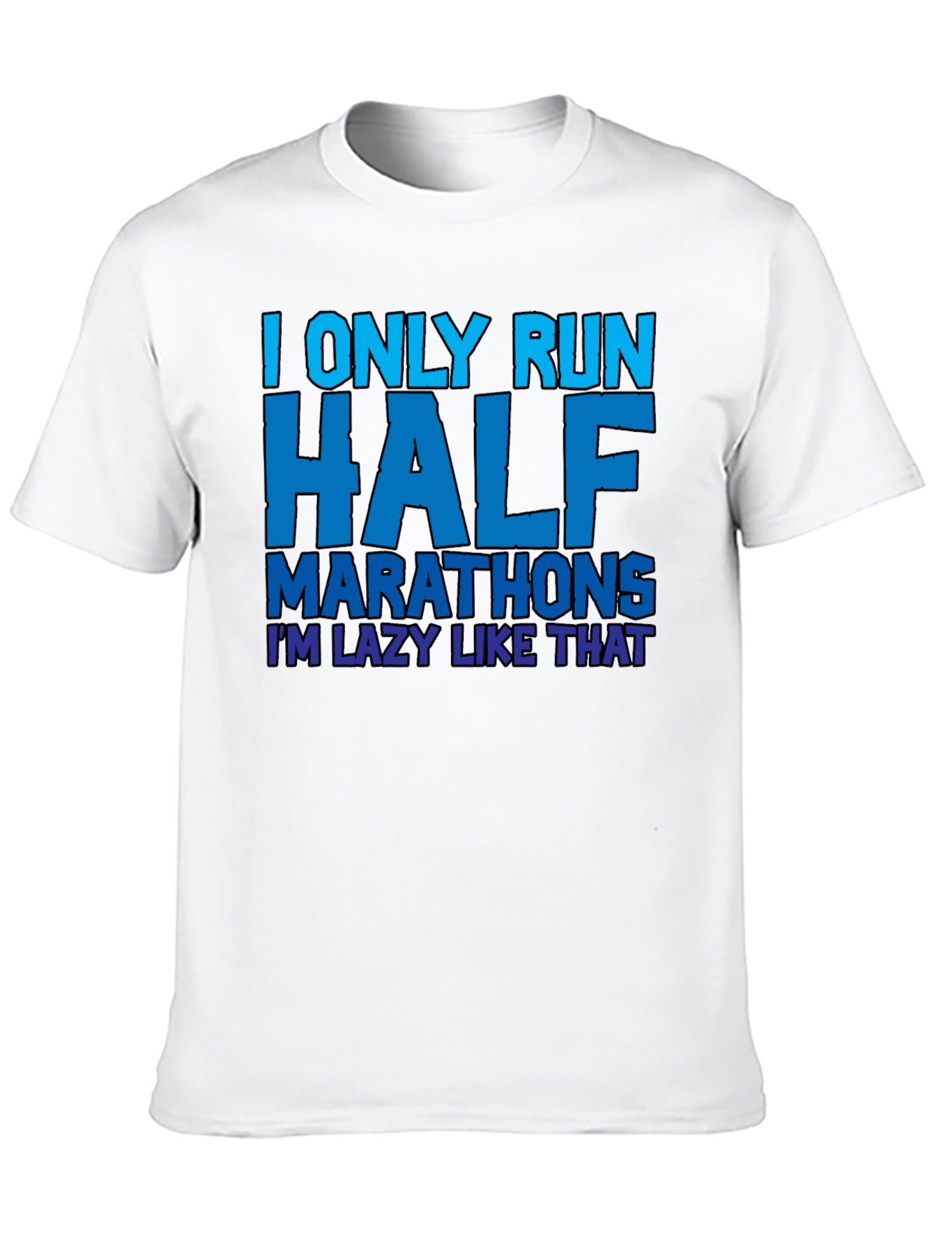 Funny Half Marathon Runner T-Shirt - Lazy Running Tee - 10