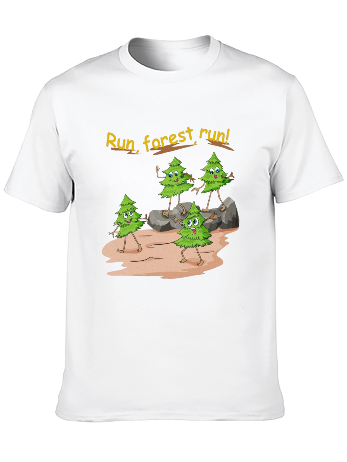 Black Run Forest Run Graphic T-Shirt view 10