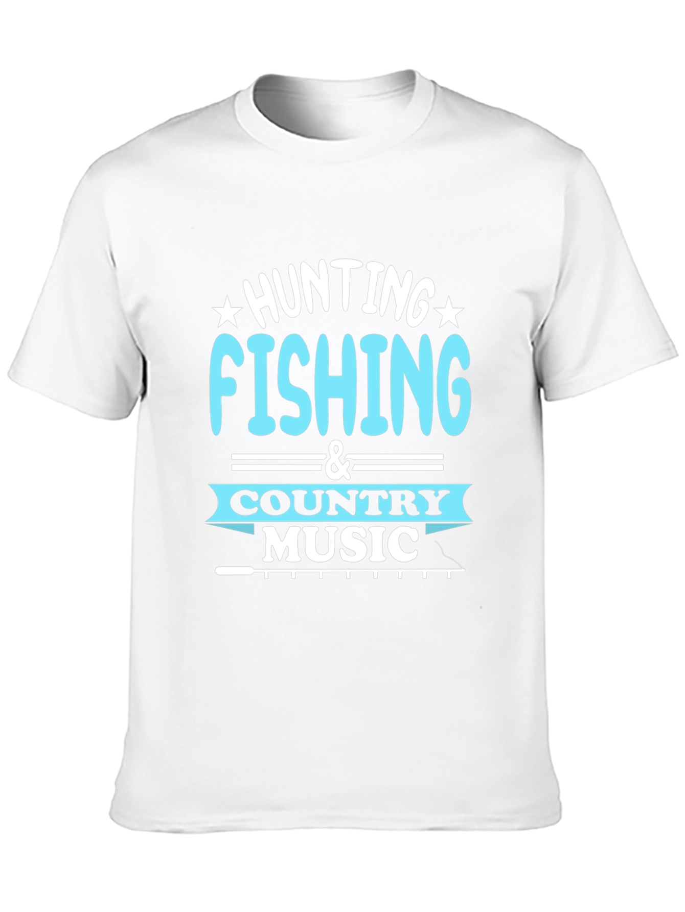 Black Hunting Fishing Country Music T-Shirt view 10