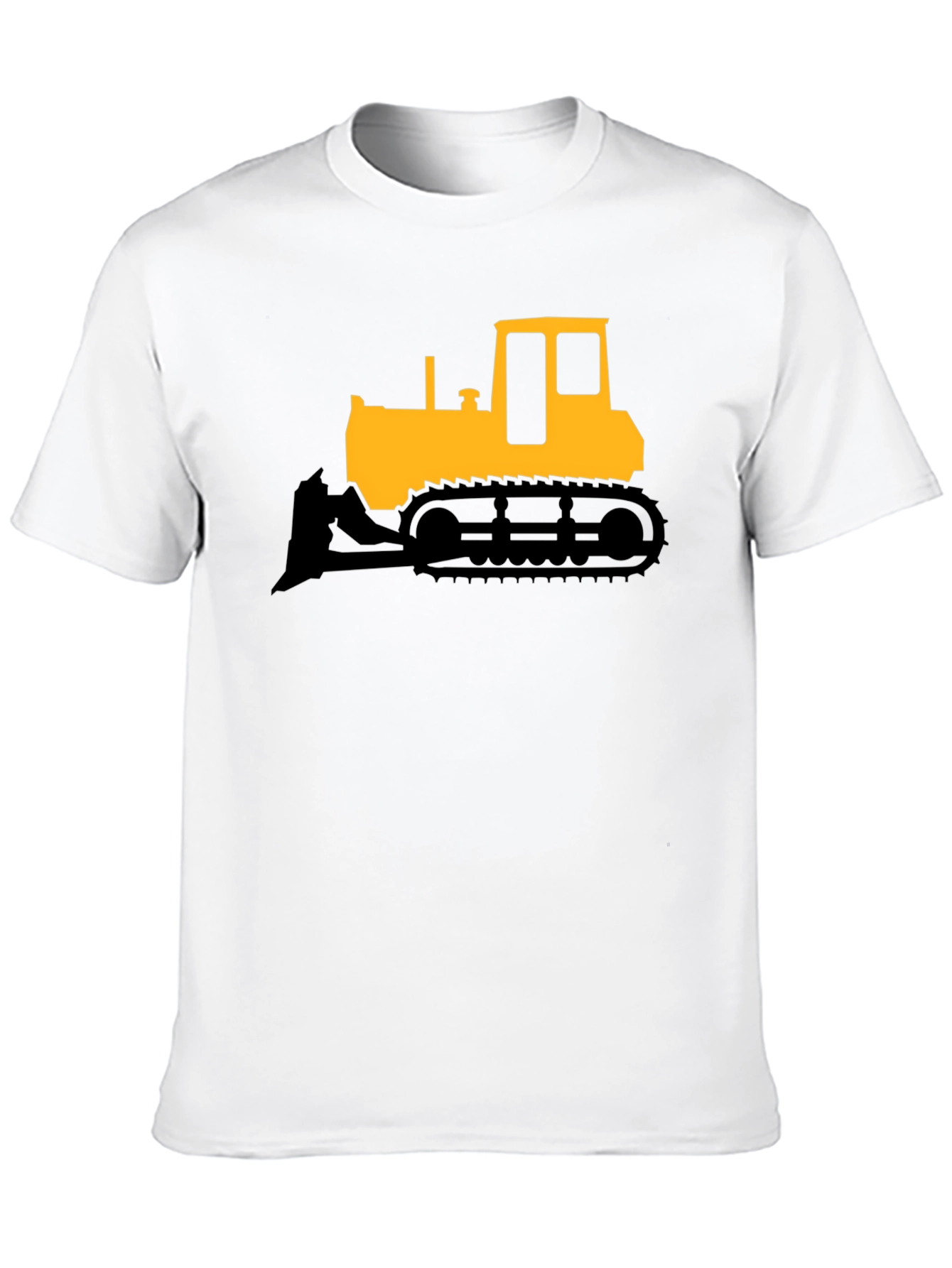 Black Bulldozer Graphic T-Shirt - Heavy Equipment Tee view 10