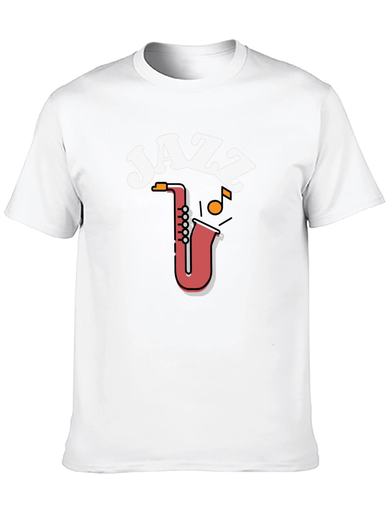 Black Jazz Saxophone Graphic Tee view 10