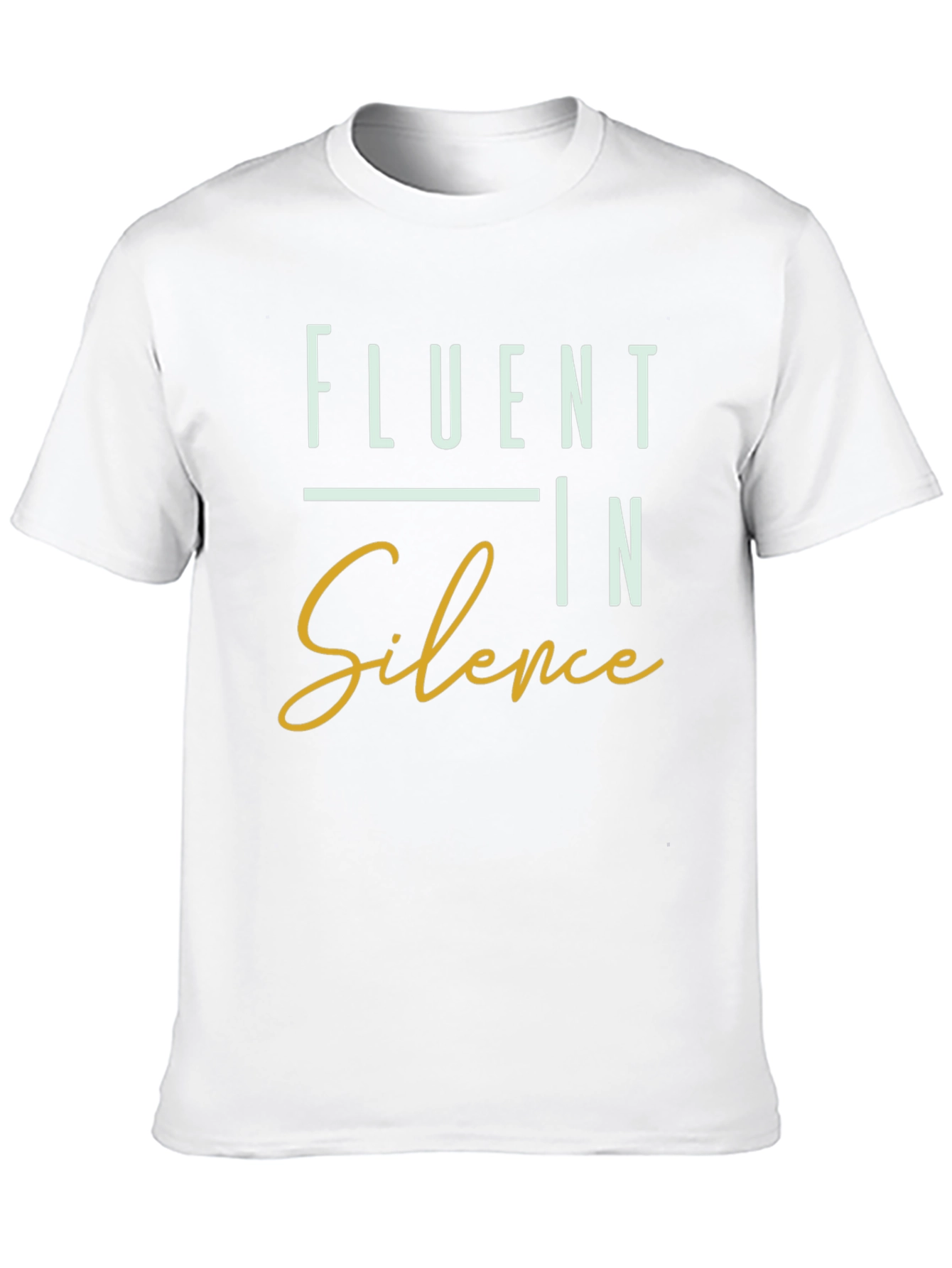 Black Fluent In Silence Graphic T-Shirt - Black view 10