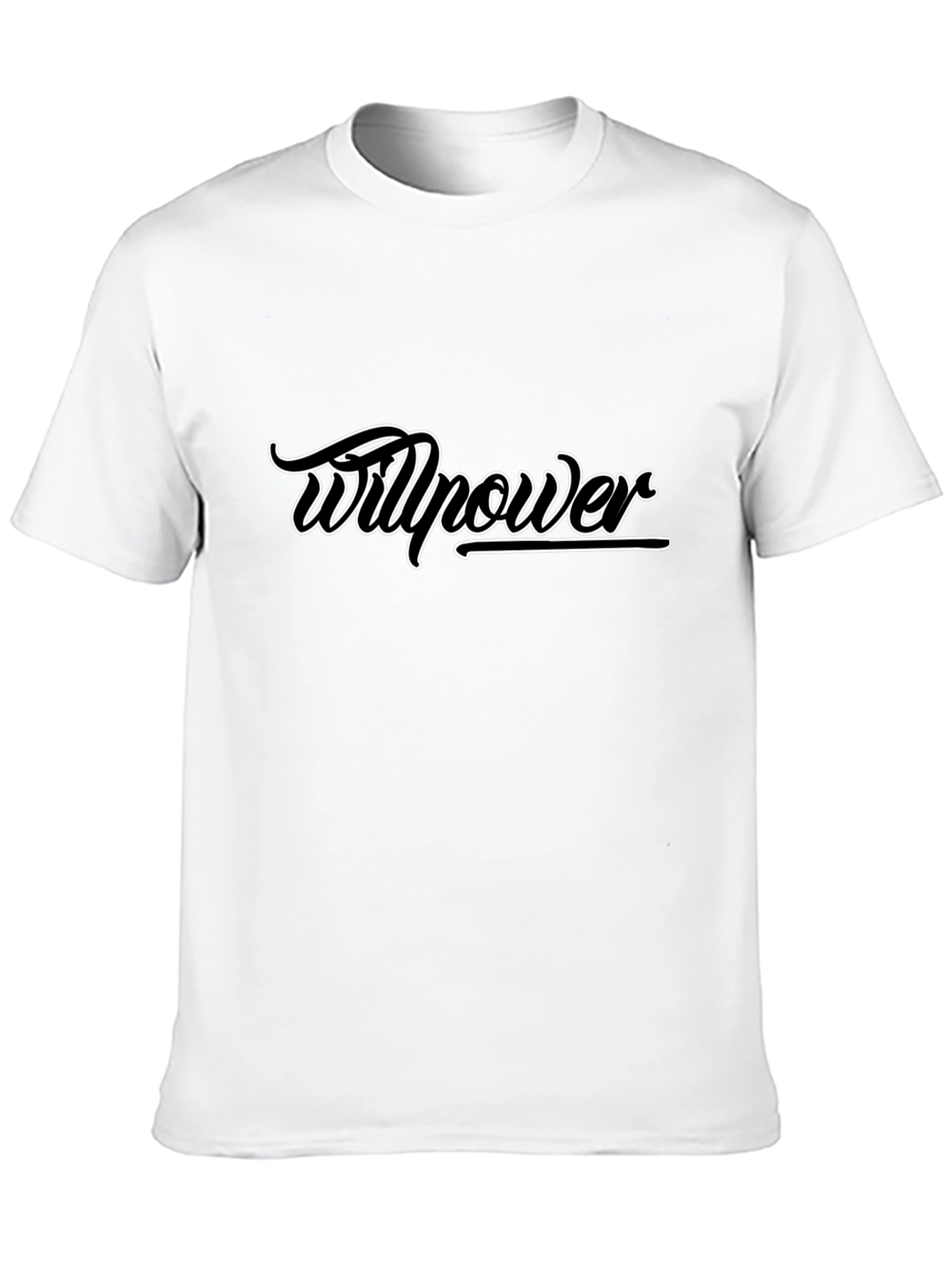 Black Willpower Graphic Tee - Stylish Black T-Shirt view 10