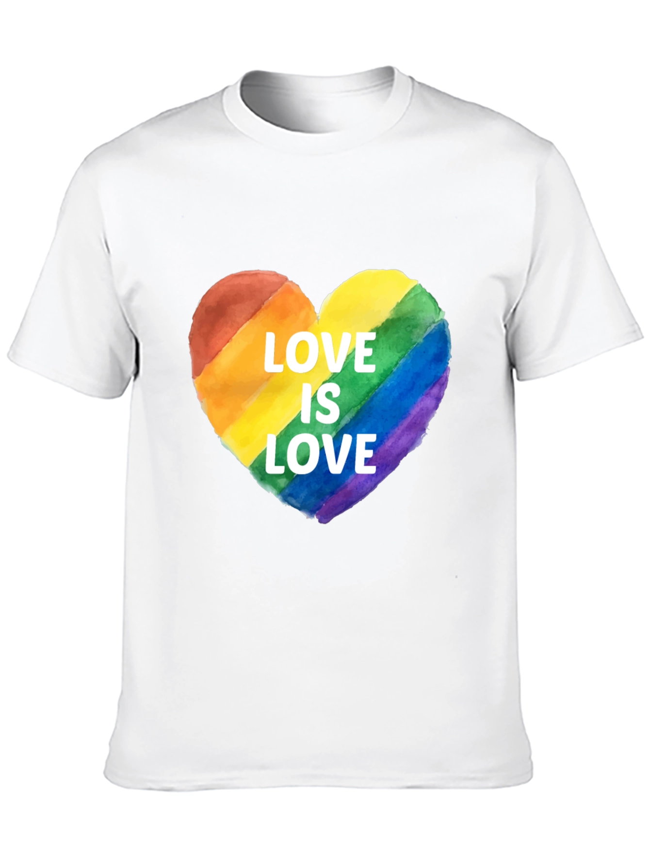 Black Love Is Love Rainbow Heart T-Shirt view 10