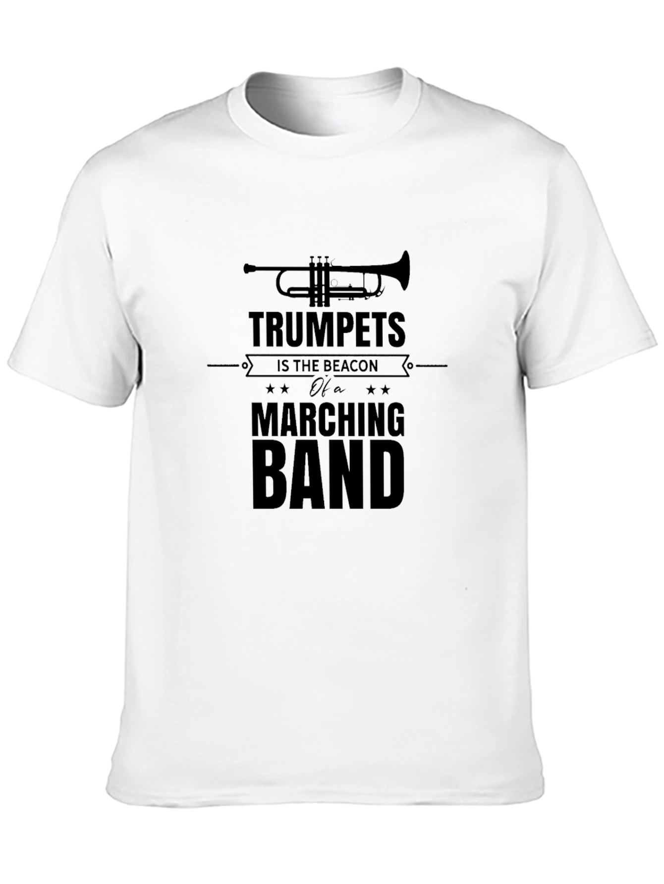 Black Trumpets Marching Band Graphic T-Shirt view 10