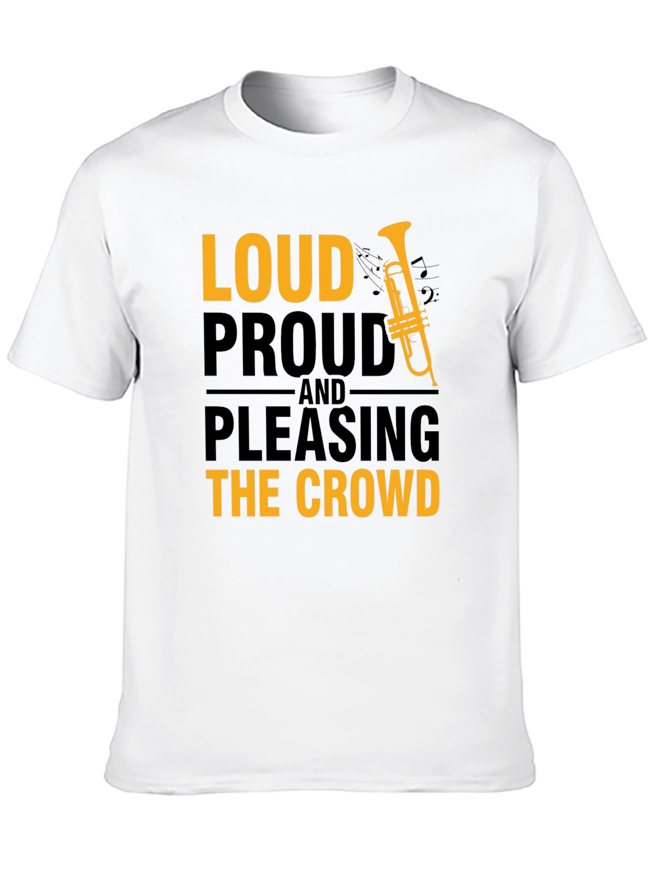 Black Loud Proud T-Shirt - Musician Graphic Tee view 10
