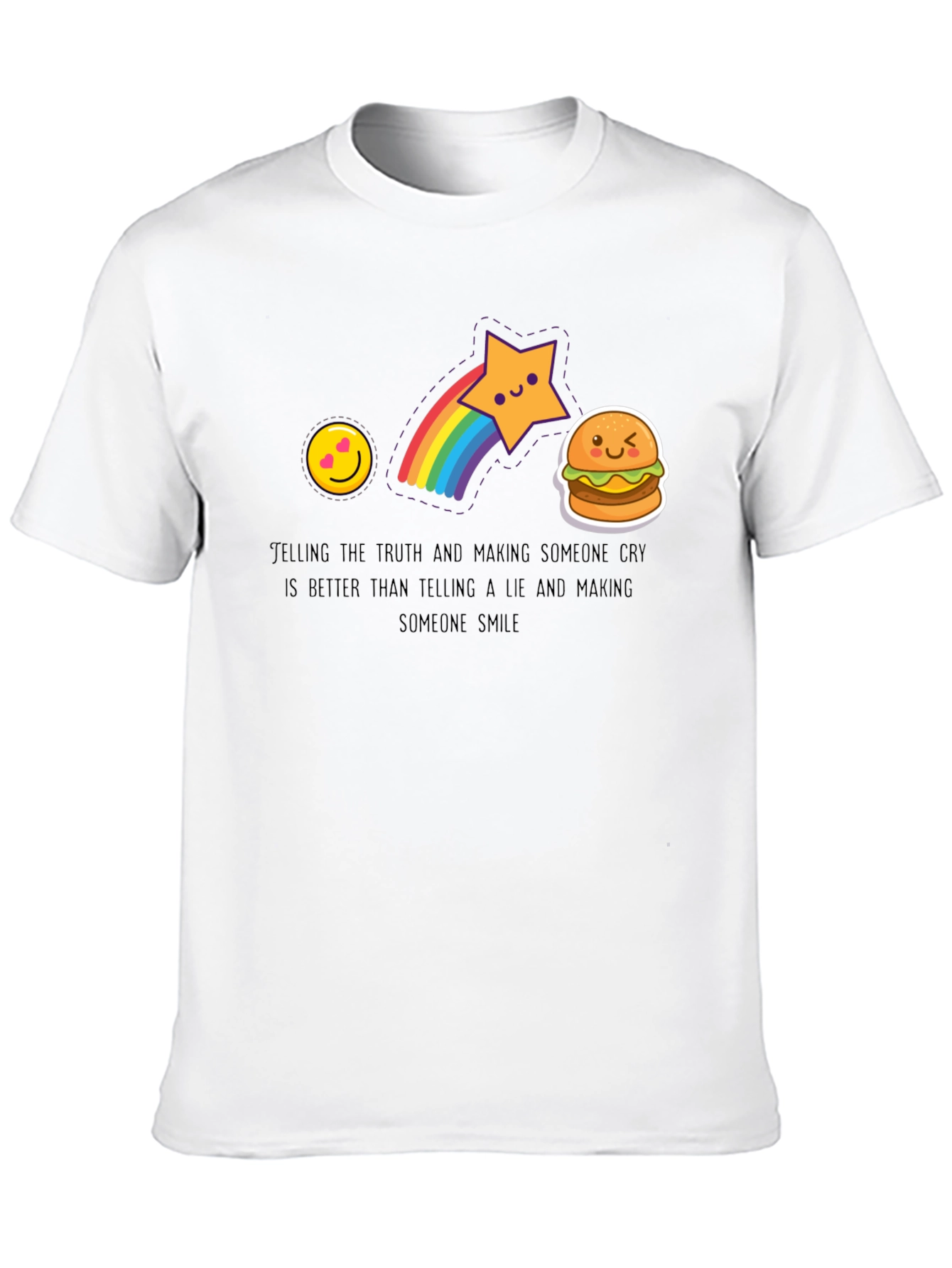 Black Emoji Graphic Tee - Telling the Truth view 10
