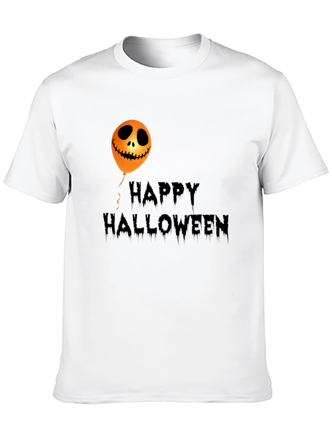 Black Happy Halloween Graphic T-Shirt - Spooky Season Apparel view 10