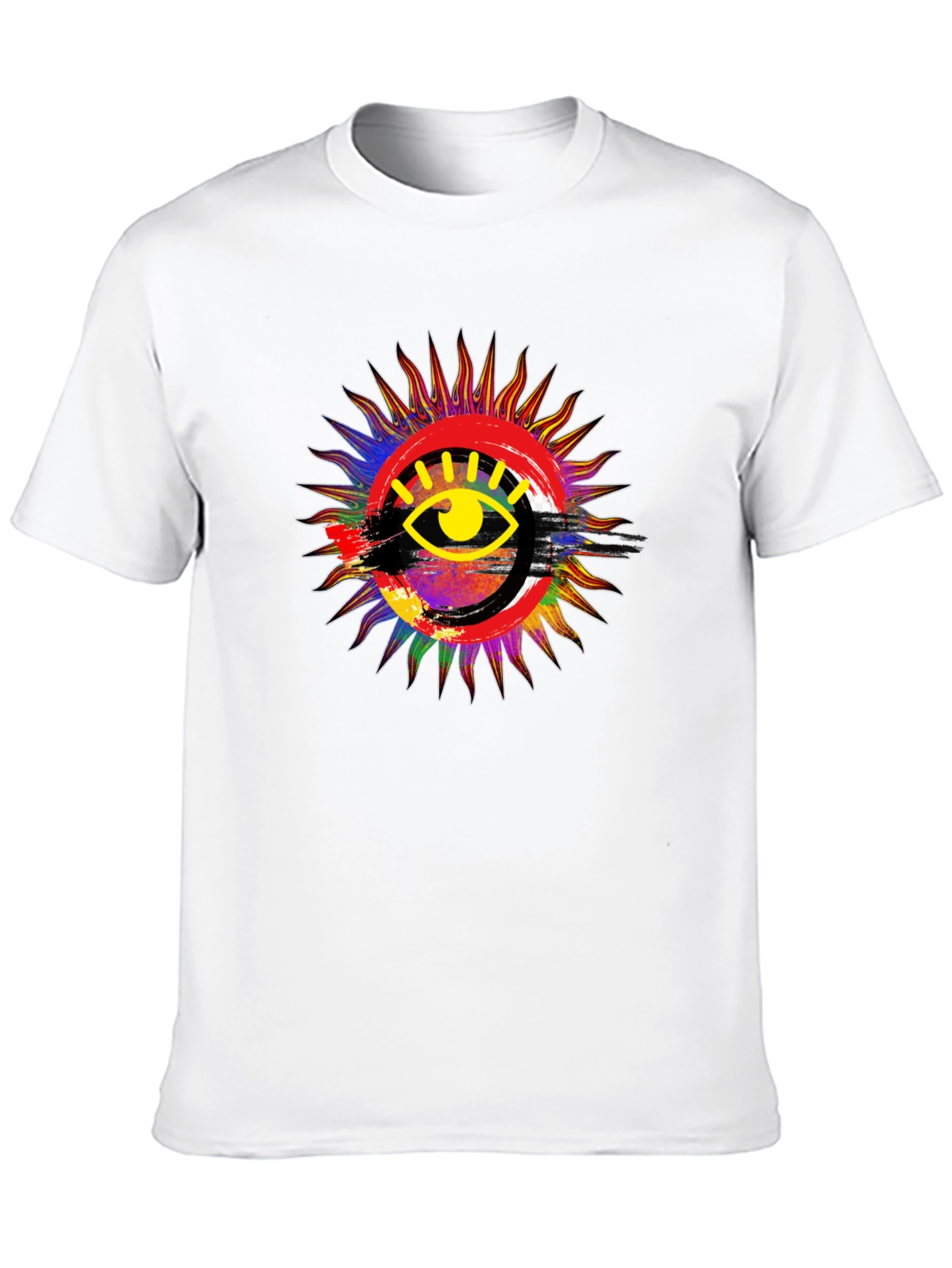Black Eye of Providence Sunburst Graphic T-Shirt view 10