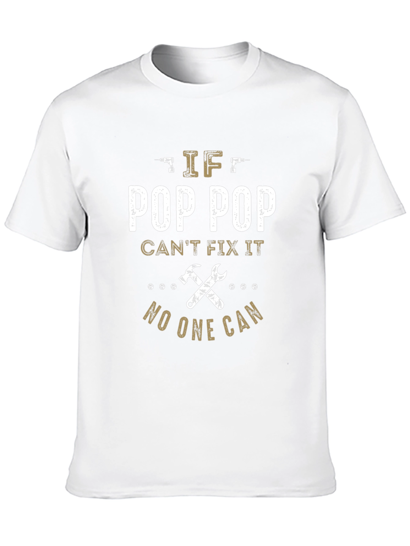 Black Pop Pop Can Fix It T-Shirt view 10