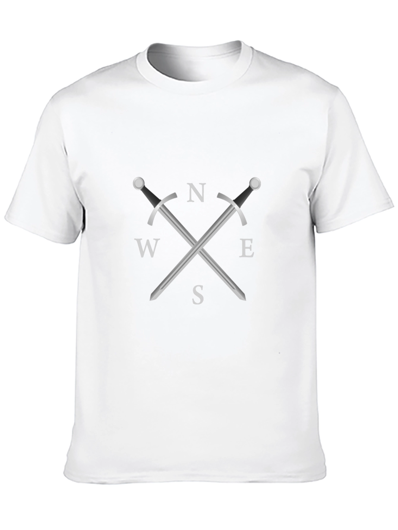 Black Compass Swords Black T-Shirt - Adventure Awaits! view 10