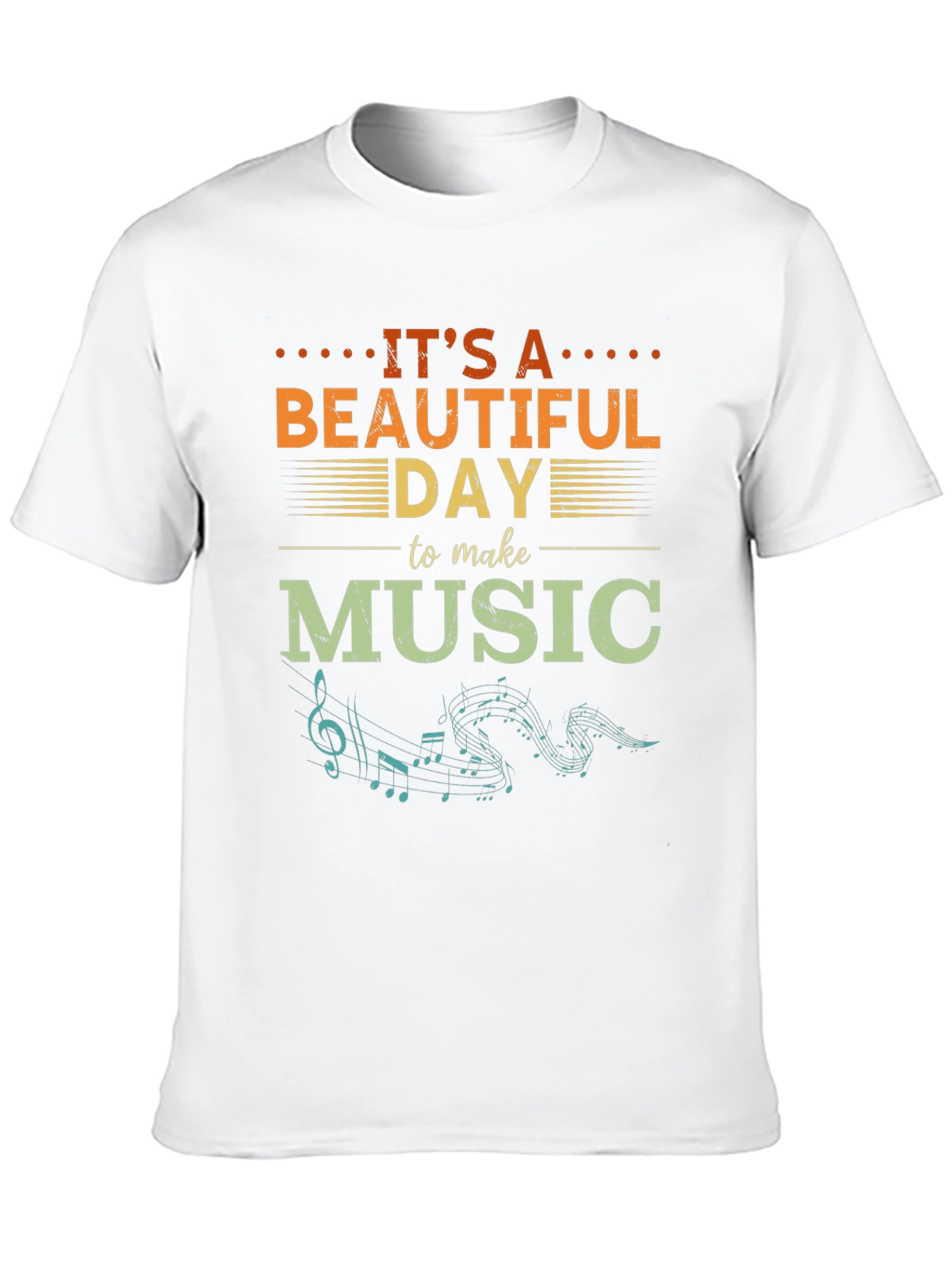 Black It's A Beautiful Day To Make Music T-Shirt view 10