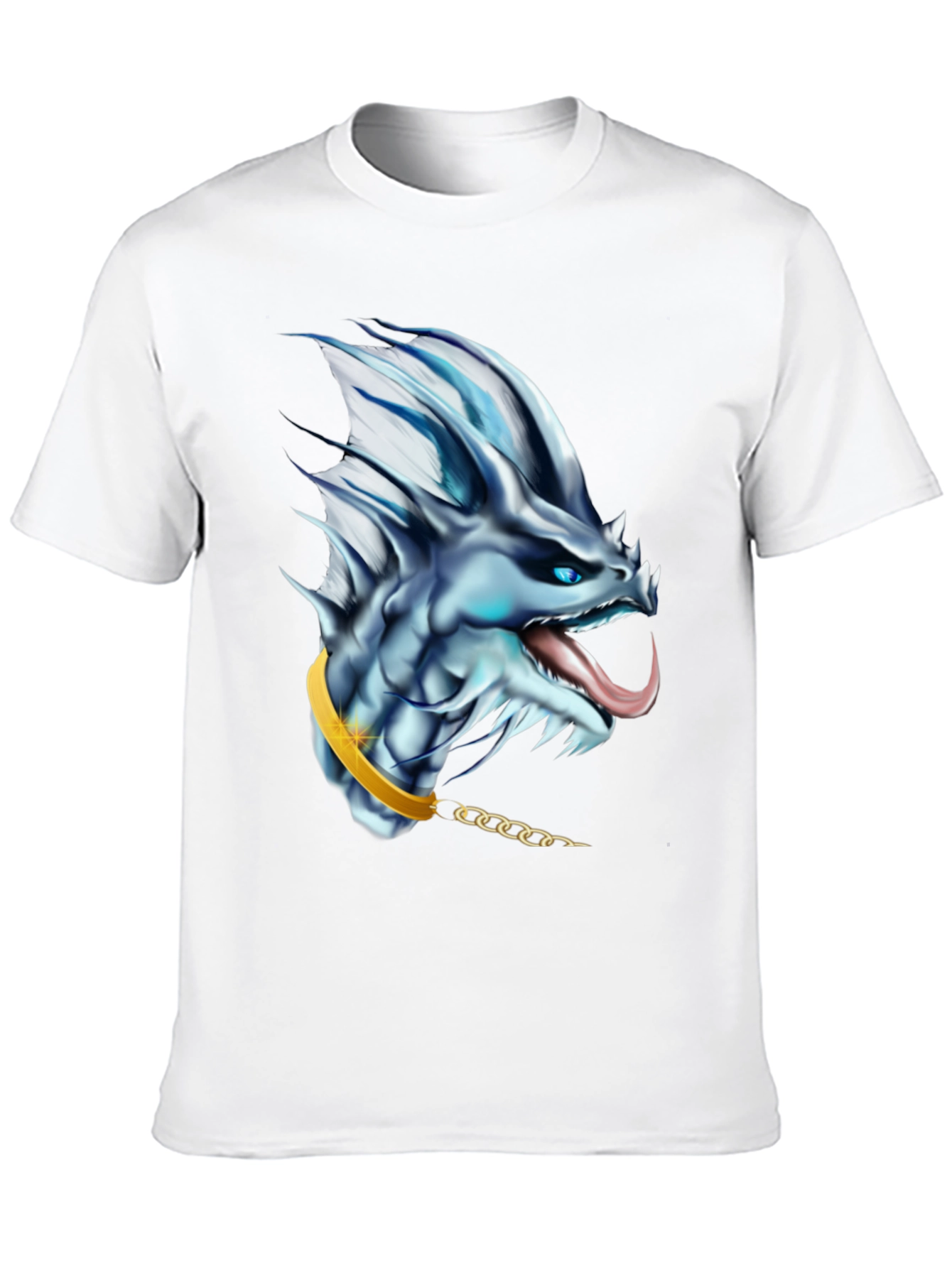 Black Dragon Head Graphic Tee - Fantasy T-Shirt view 10