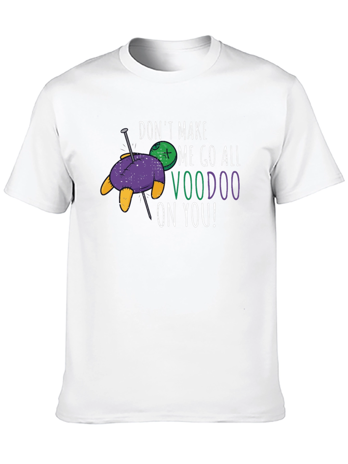 Black Voodoo Doll Novelty Graphic T-Shirt view 10
