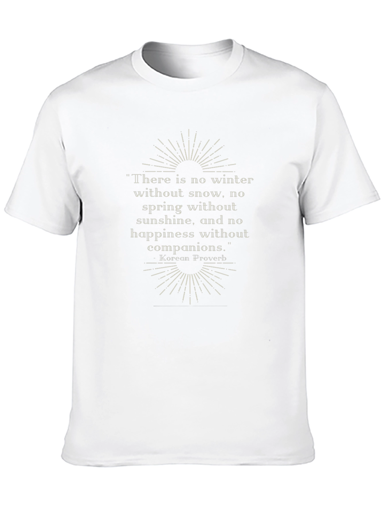 Black Korean Proverb Graphic Tee - Inspirational Quote Shirt view 10