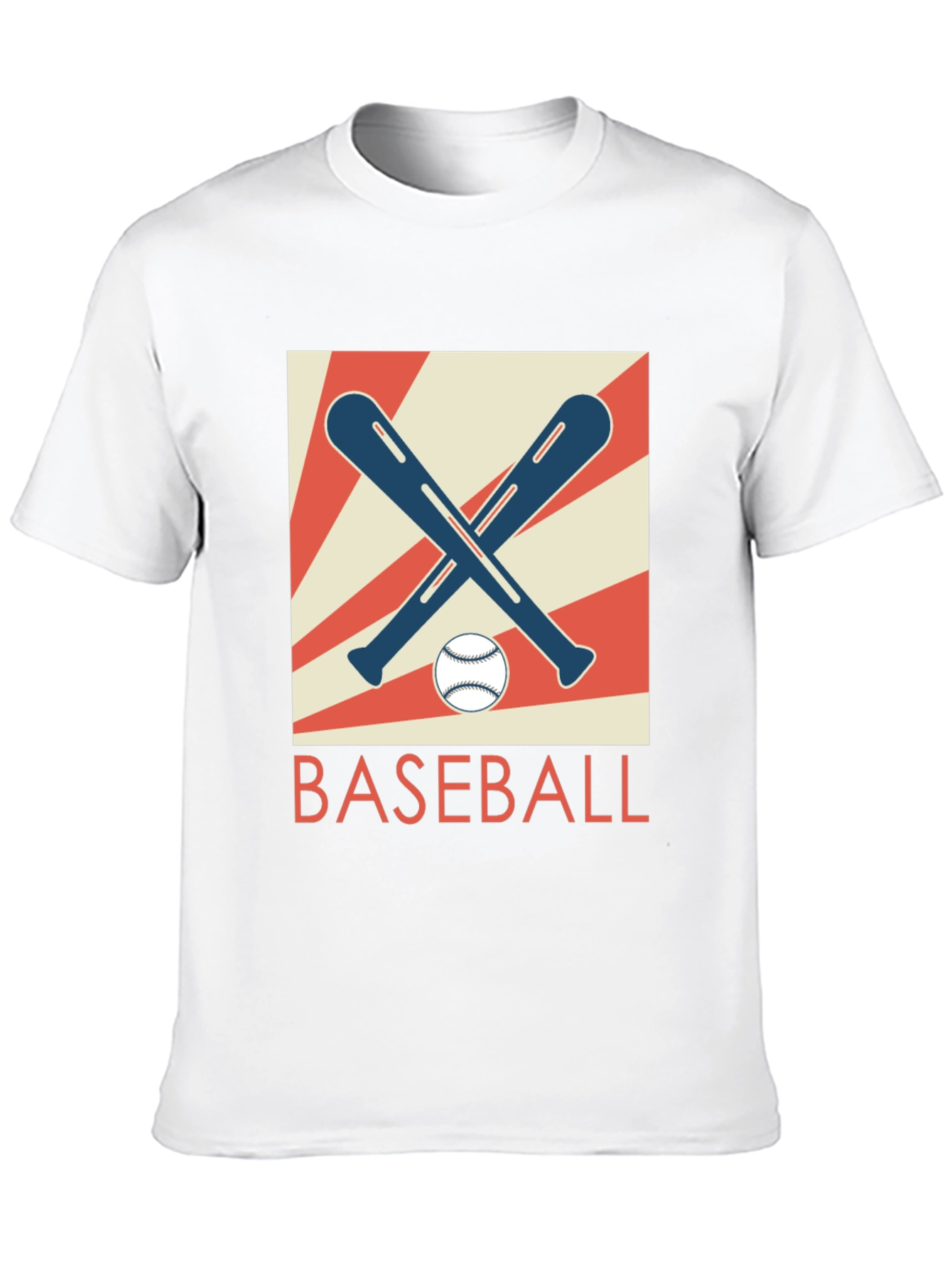 Black Retro Baseball Bats & Ball Graphic T-Shirt view 10