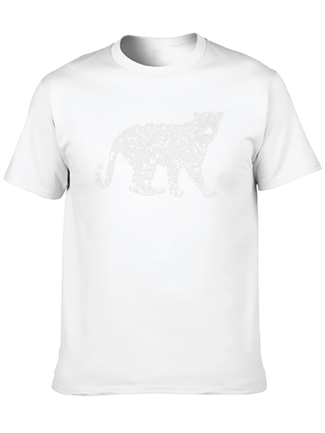 Black Leopard Print T-Shirt - Stylish Black Tee view 10