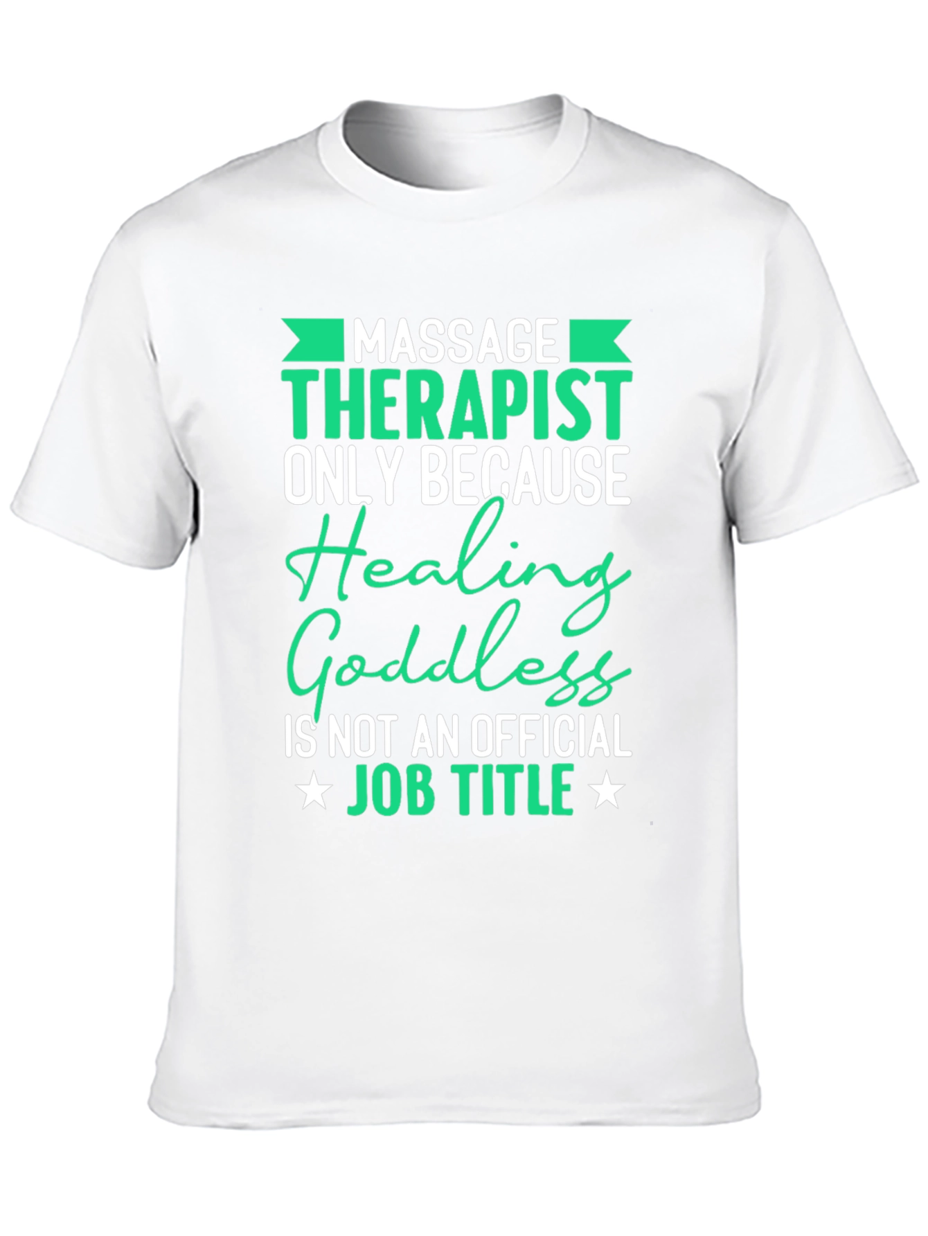 Black Massage Therapist Graphic T-Shirt view 10