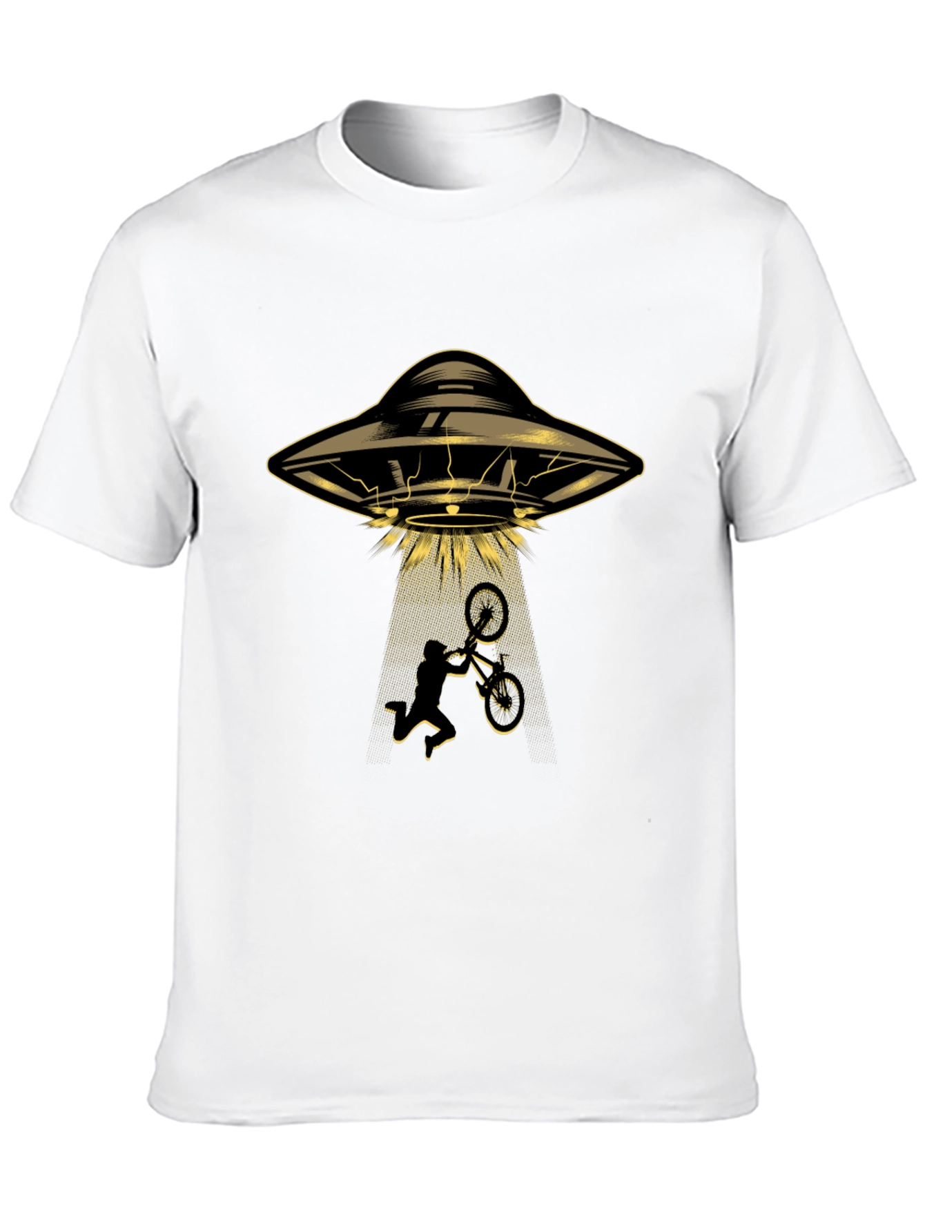 Black UFO Abduction T-Shirt view 10