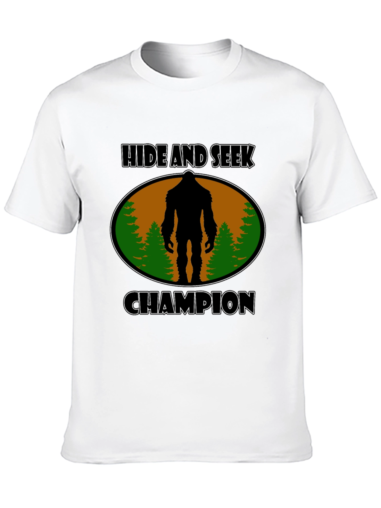 Black Hide and Seek Champion Bigfoot T-Shirt view 10