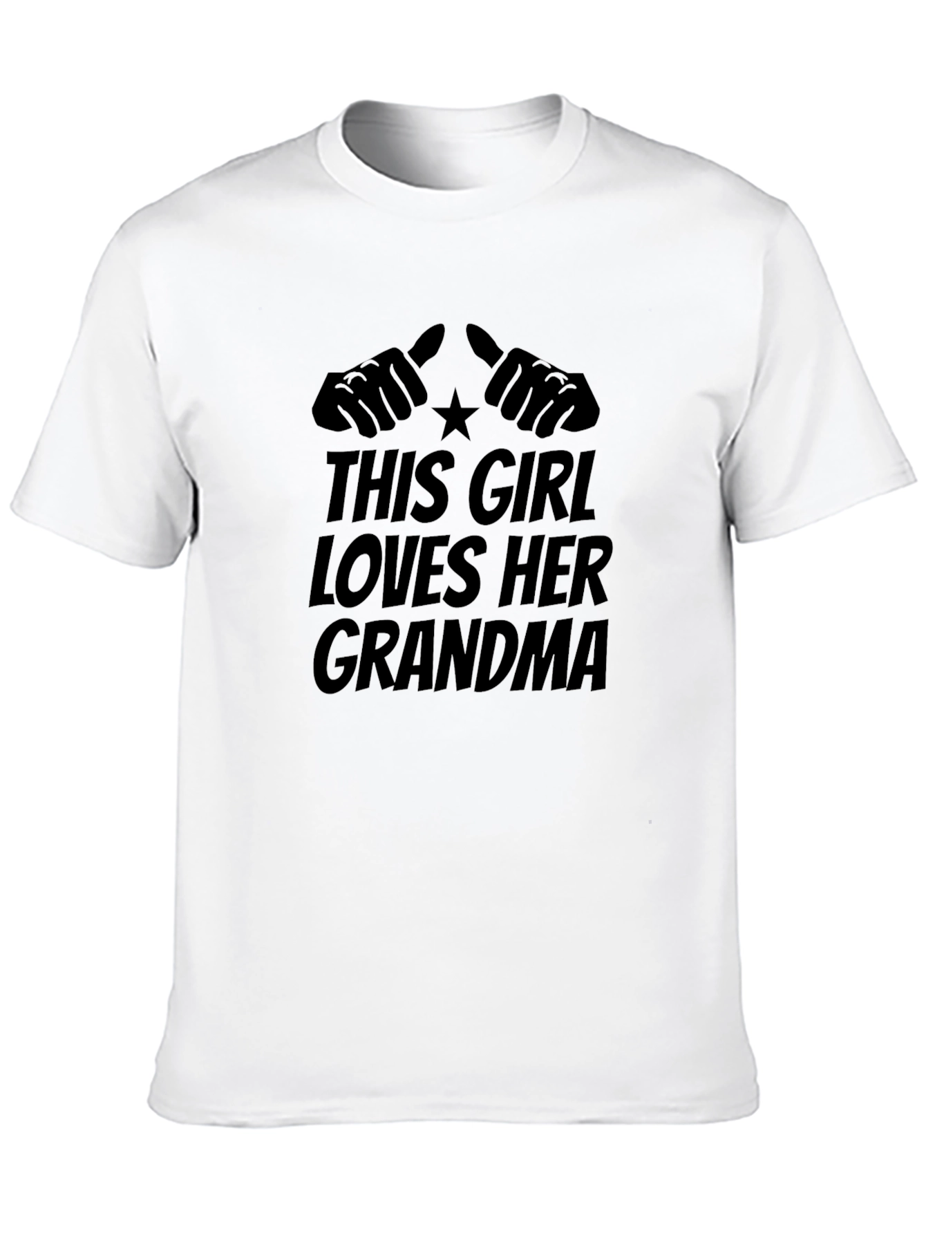 Black This Girl Loves Her Grandma Black T-Shirt view 10